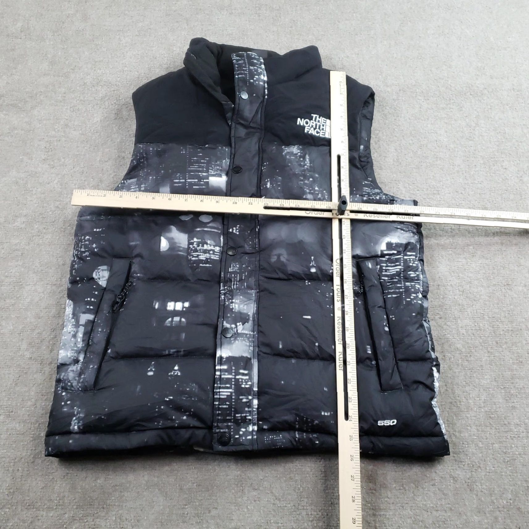 The North Face North Face Nuptse 550 Vest Mens Medium Black Extra Butter Nightcrawler Down Size US M / EU 48-50 / 2 - 2 Thumbnail