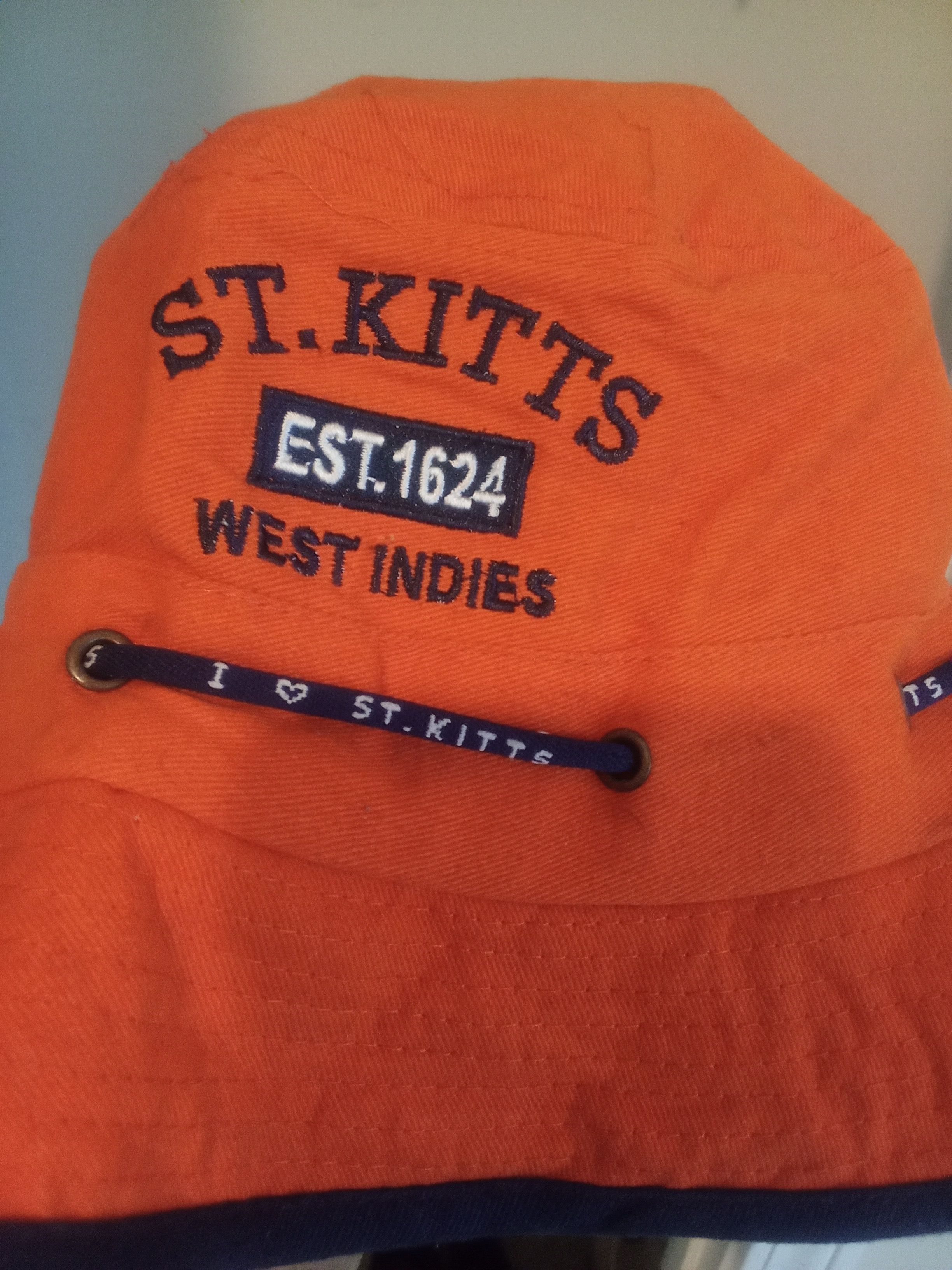 Vintage ST. KITTS WEST INDIES BUCKET HAT ADJUSTABLE Size ONE SIZE - 5 Thumbnail