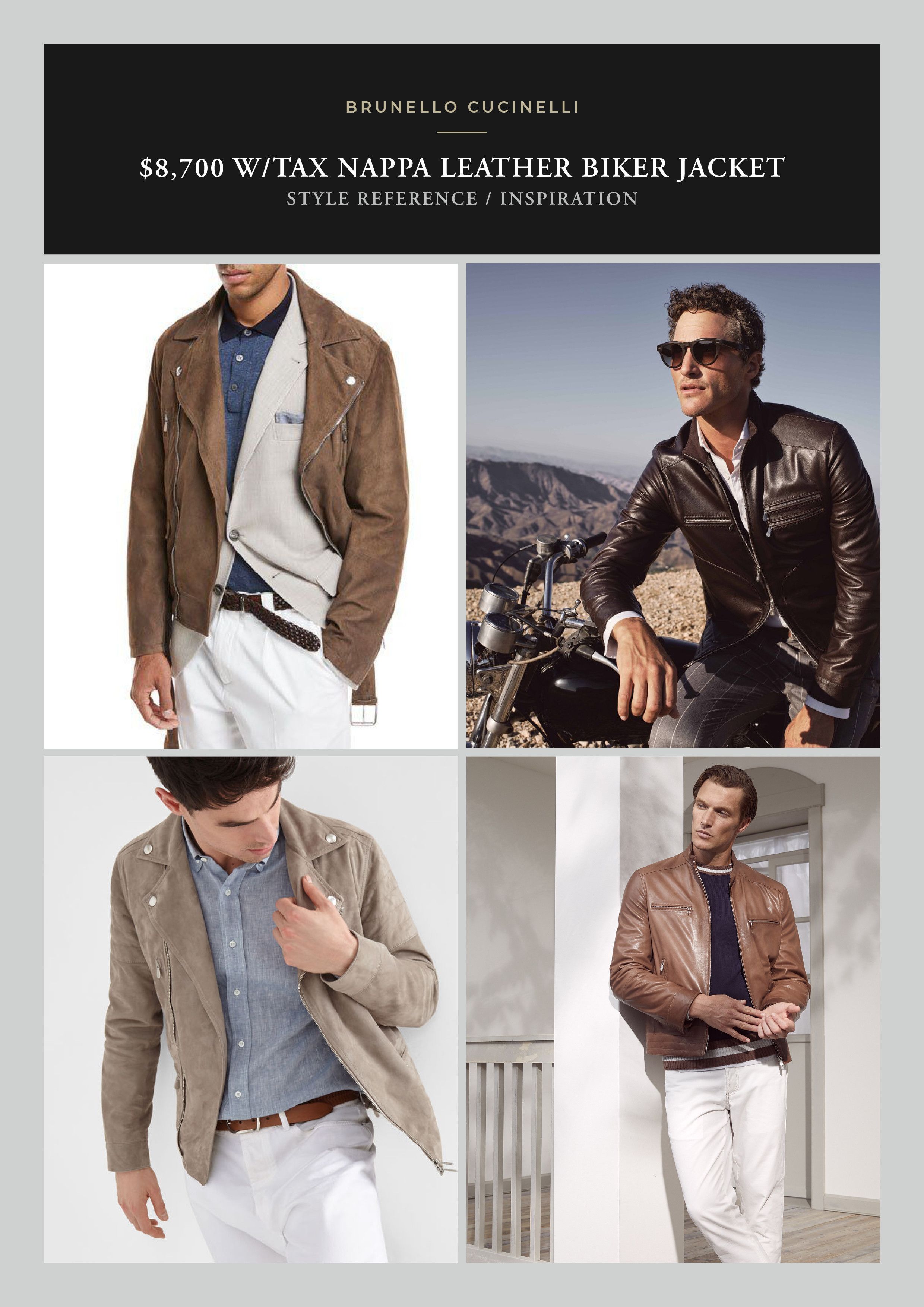 Brunello Cucinelli Fits 48-50, Effortless Cool $8,700 CUCINELLI Sage Biker Size US XS / EU 42 / 0 - 13 Thumbnail