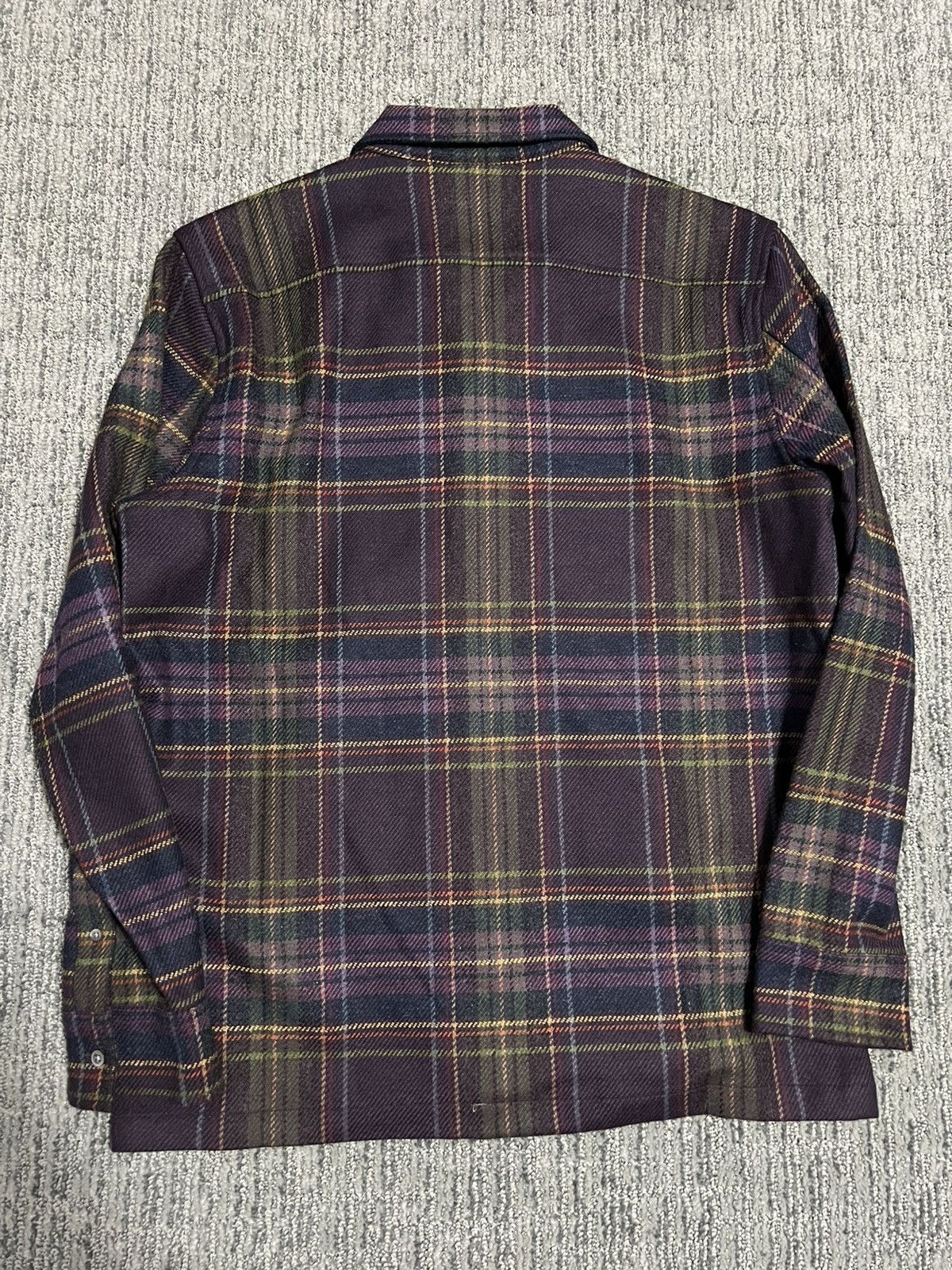 Aime Leon Dore Aime Leon Dore Wool Flannel Camp Collar Plaid Purple Sz Med Size US M / EU 48-50 / 2 - 6 Thumbnail
