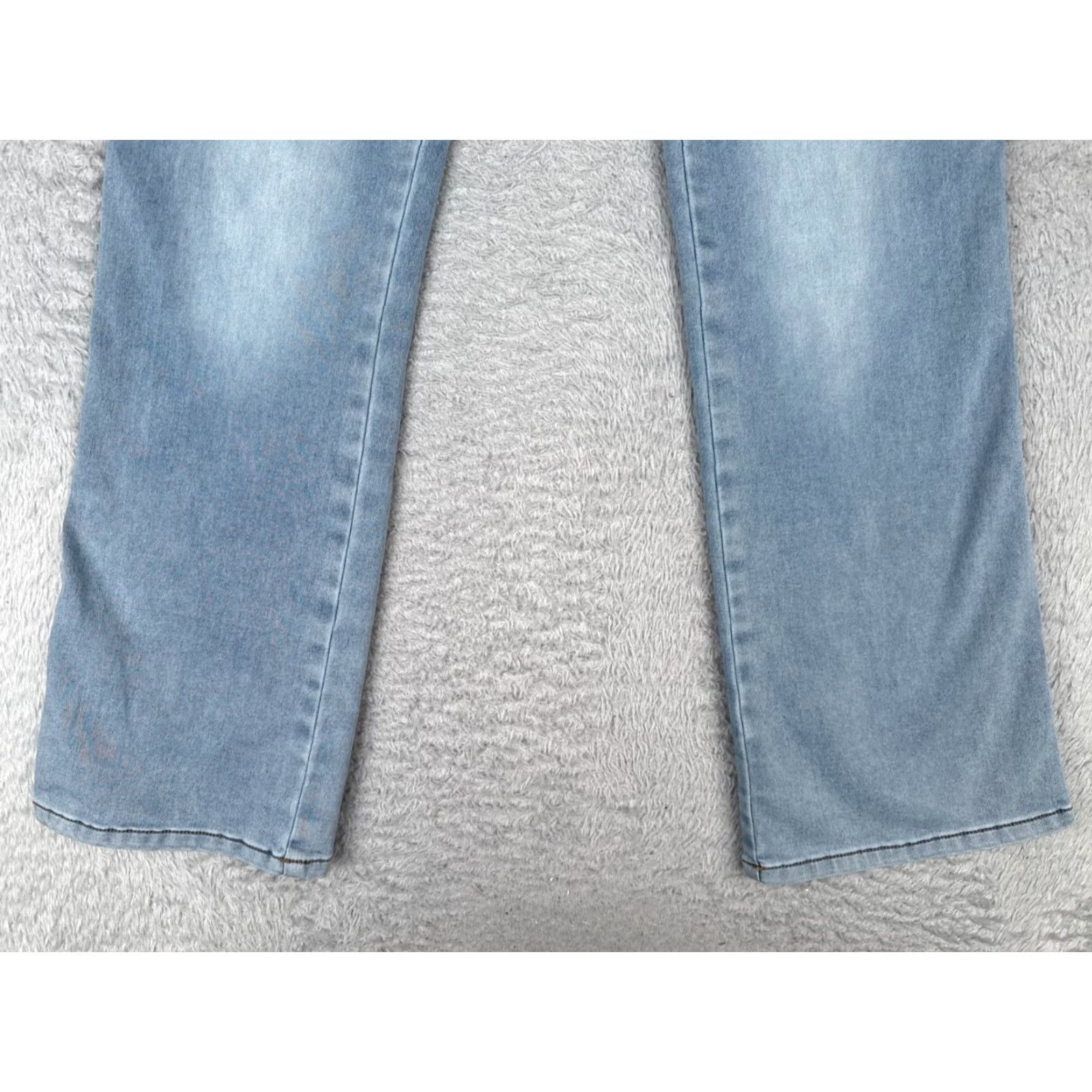 Vintage Panama Jeans Womens Jeans Blue Denim Pull On Low Rise Stretch 30x31 Regular 5-Pocket Design Bootcut Size 28" / US 6 / IT 42 - 2 Thumbnail