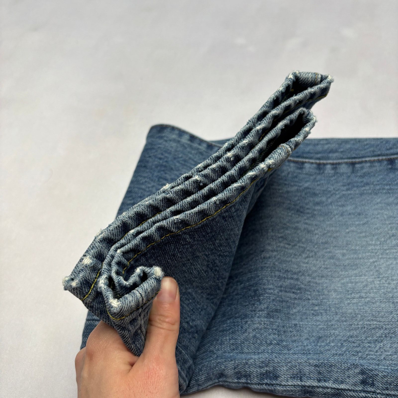 Sid Mashburn $175 Sid Mashburn Slim Straight Jeans 33x30 Made in USA Size US 33 - 12 Thumbnail