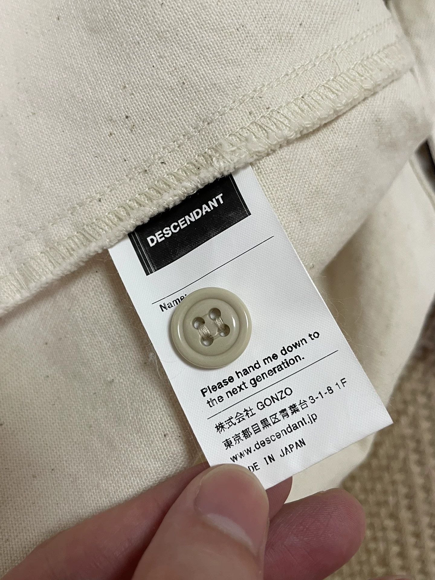 Descendant DESCENDANT BLEEK Short Sleeve Collarless Ivory New 175 21 Size US S / EU 44-46 / 1 - 6 Thumbnail