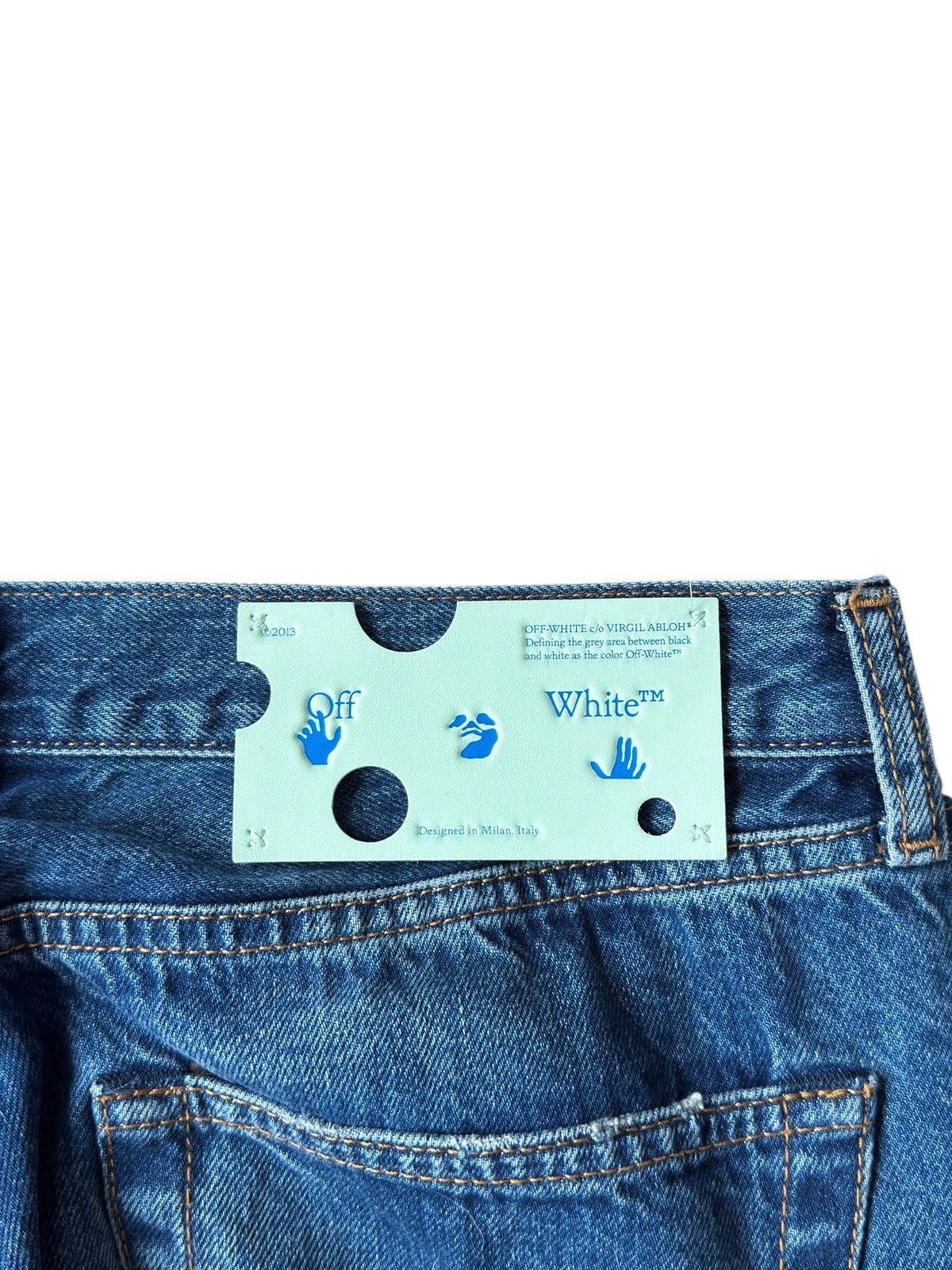 Off-White Off-White Virgil “CUT HERE” Denim Jeans Size US 34 / EU 50 - 8 Thumbnail