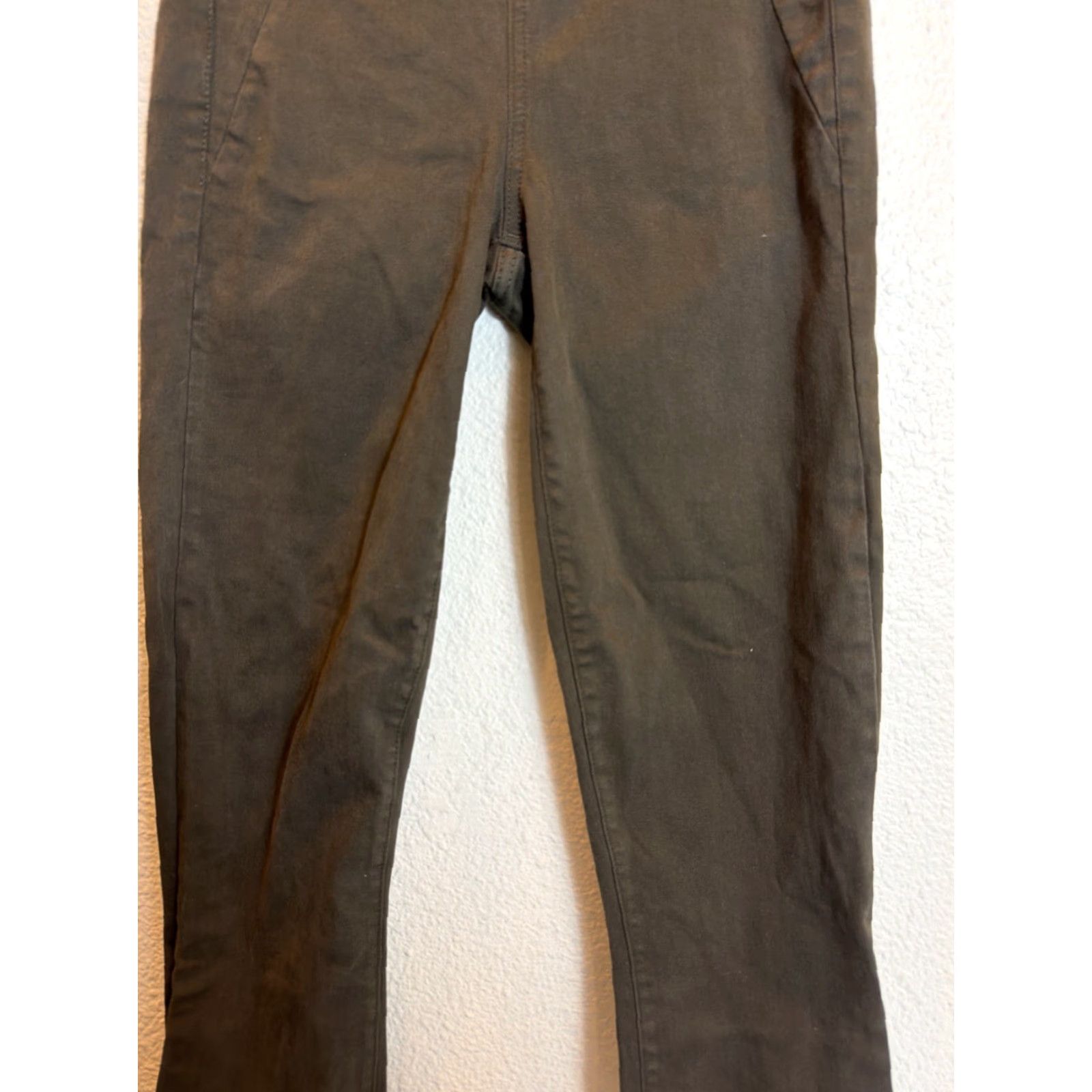 Gap Gap Resolution Legging Womens 28 Tall Olive High Rise Stretch Pants 28x27 Green Cotton Polyester Spandex Size 28" / US 6 / IT 42 - 4 Thumbnail