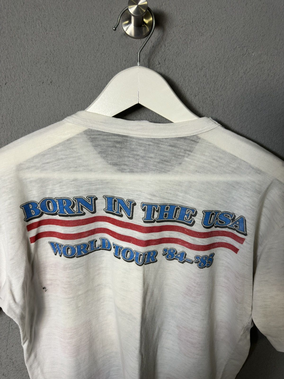 Band Tees × Vintage Vintage 1985 Bruce Springsteen Tour T-Shirt Born in the USA Size US M / EU 48-50 / 2 - 9 Thumbnail