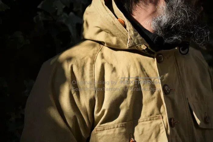 Freewheelers military canvas hooded windbreaker coat. Size US L / EU 52-54 / 3 - 5 Thumbnail
