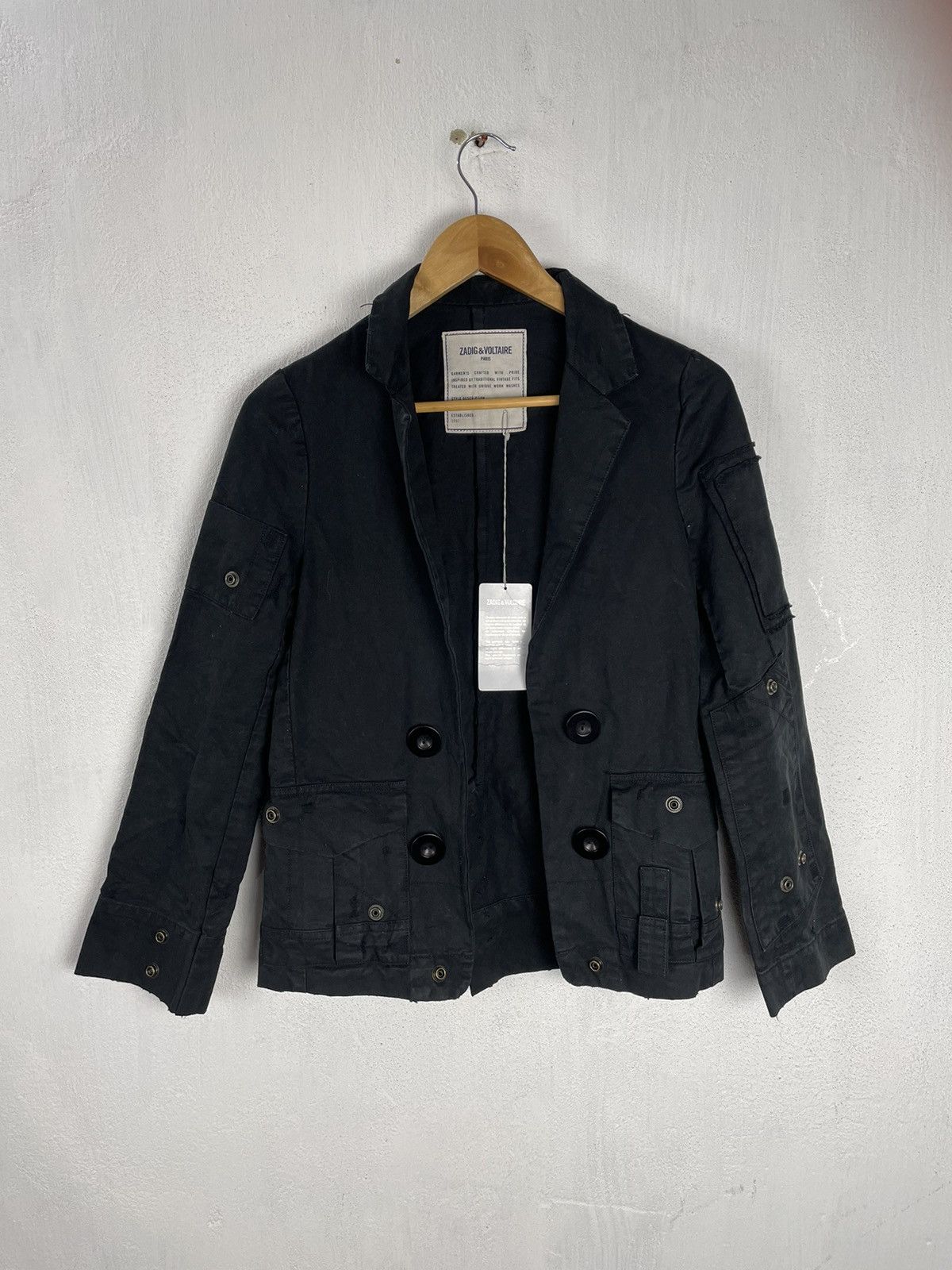 Vintage Zadig Voltaire Vladimir Grunge Jacket NEW Size M / US 6-8 / IT 42-44 - 1 Thumbnail