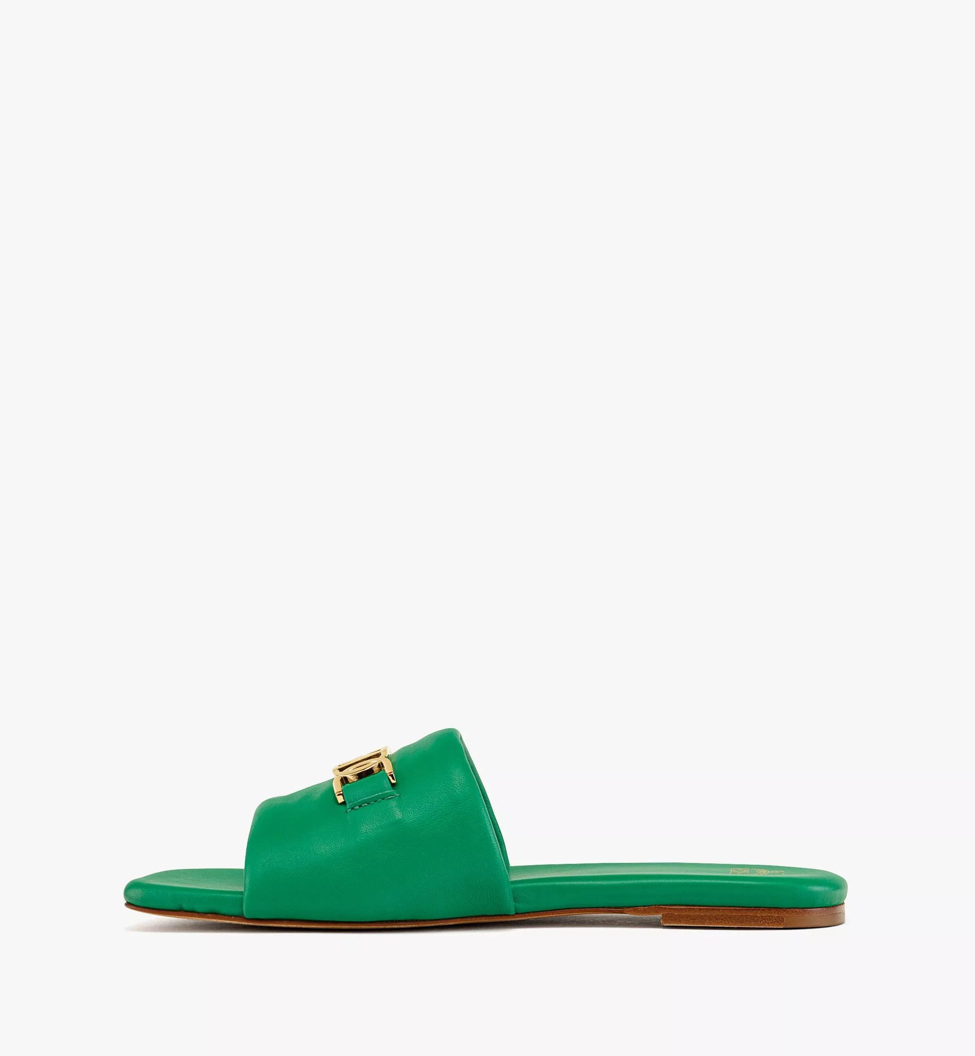 MCM o1mt1gz0125 Slides in Green Size US 5 / IT 35 - 2 Thumbnail