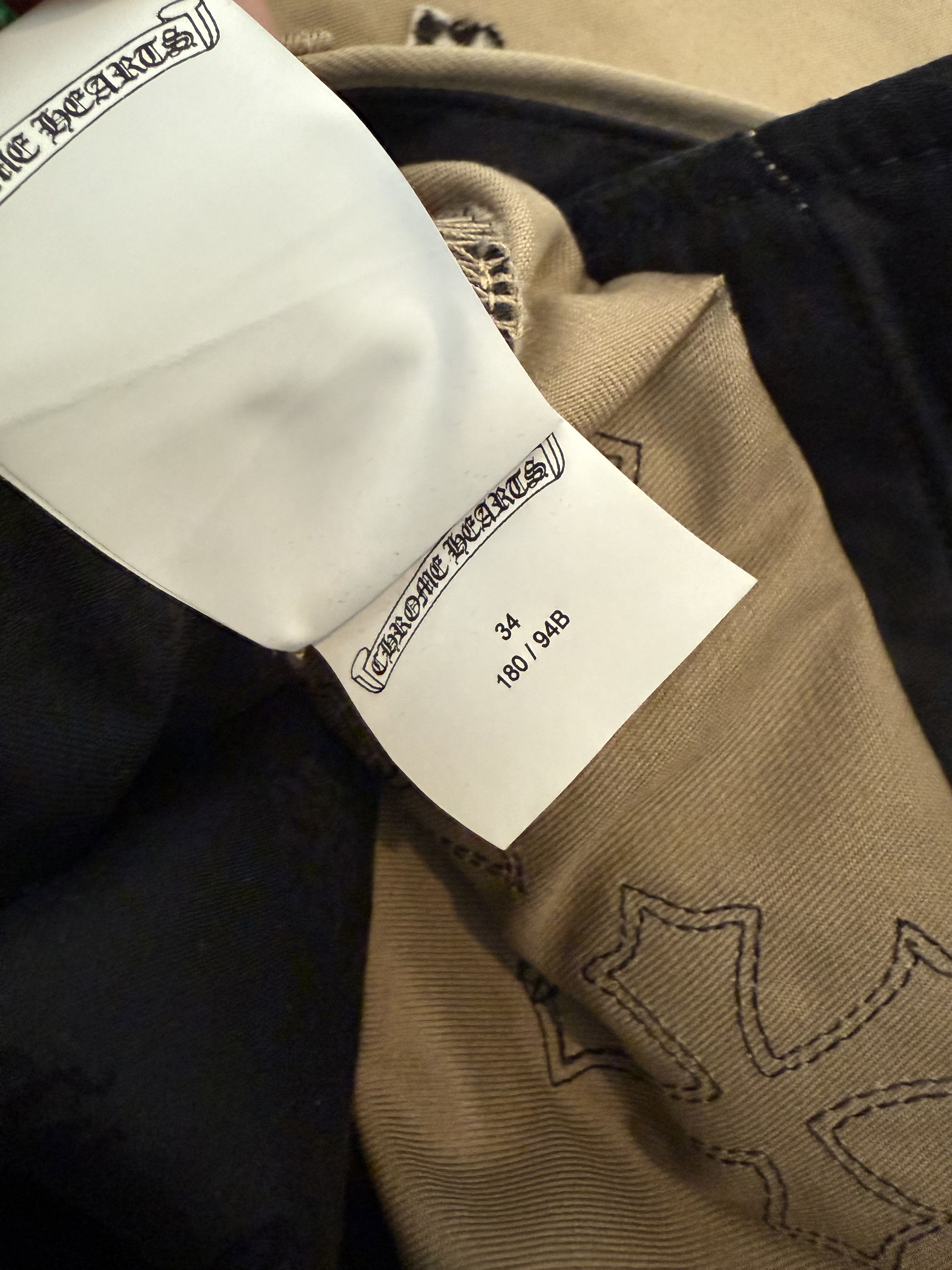 Chrome Hearts Tan Cross Patch Chinos Size US 34 / EU 50 - 6 Thumbnail