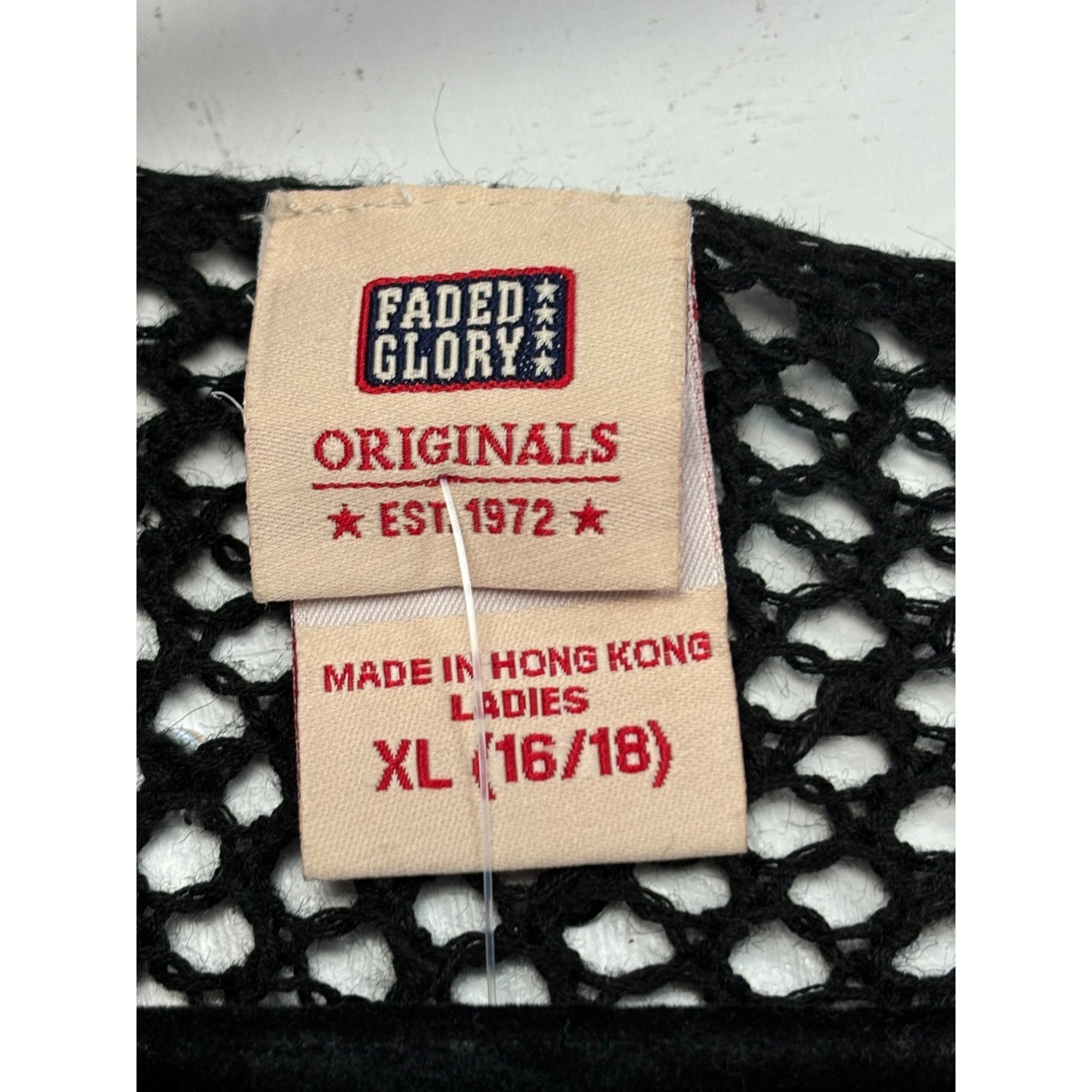 Faded Glory Crotchet Faded Glory Black Top Size XL / US 12-14 / IT 48-50 - 4 Thumbnail