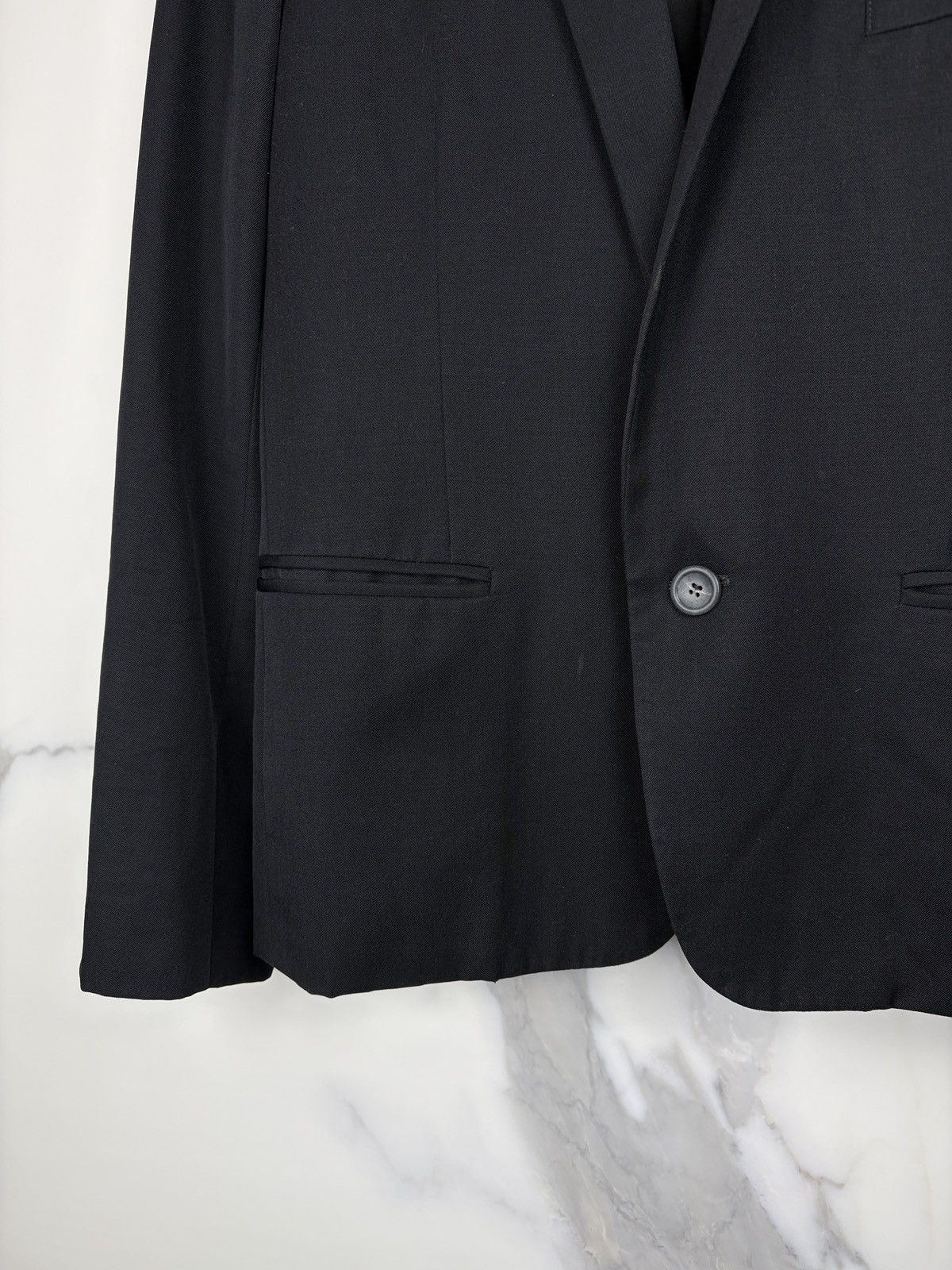 Raf Simons AW04 Raf Simons Waves Wool Blazer Jacket Black Size US S / EU 44-46 / 1 - 5 Thumbnail