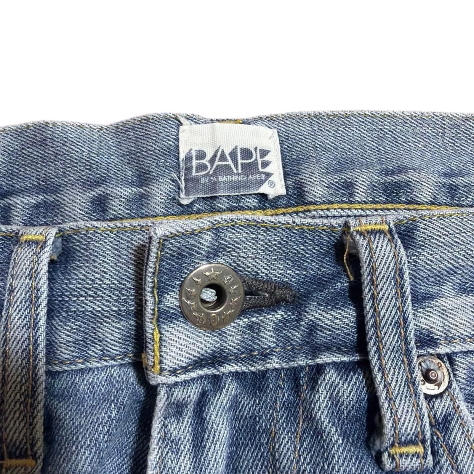 Other A Bathing Ape (BAPE) - Wide Leg Light Blue Denim Jeans Size US 40 / EU 56 - 4 Thumbnail