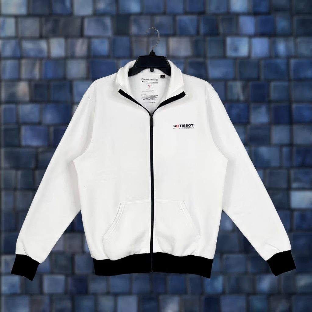 Tissot Tissot Sweatshirt Mens Medium White Full Zip Friendly Factories Swiss Watch Logo Size US M / EU 48-50 / 2 - 1 Thumbnail