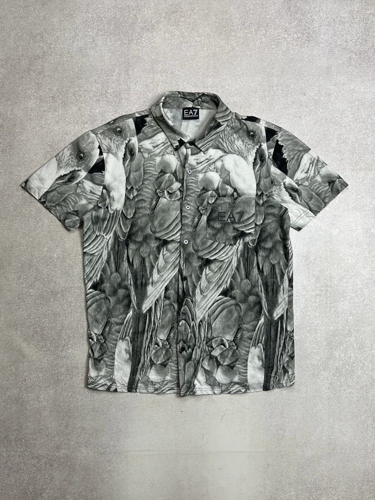 Armani Vintage Armani Floral Hawaiian Shorts Sleeve XL Size US XL / EU 56 / 4 - 1 Thumbnail