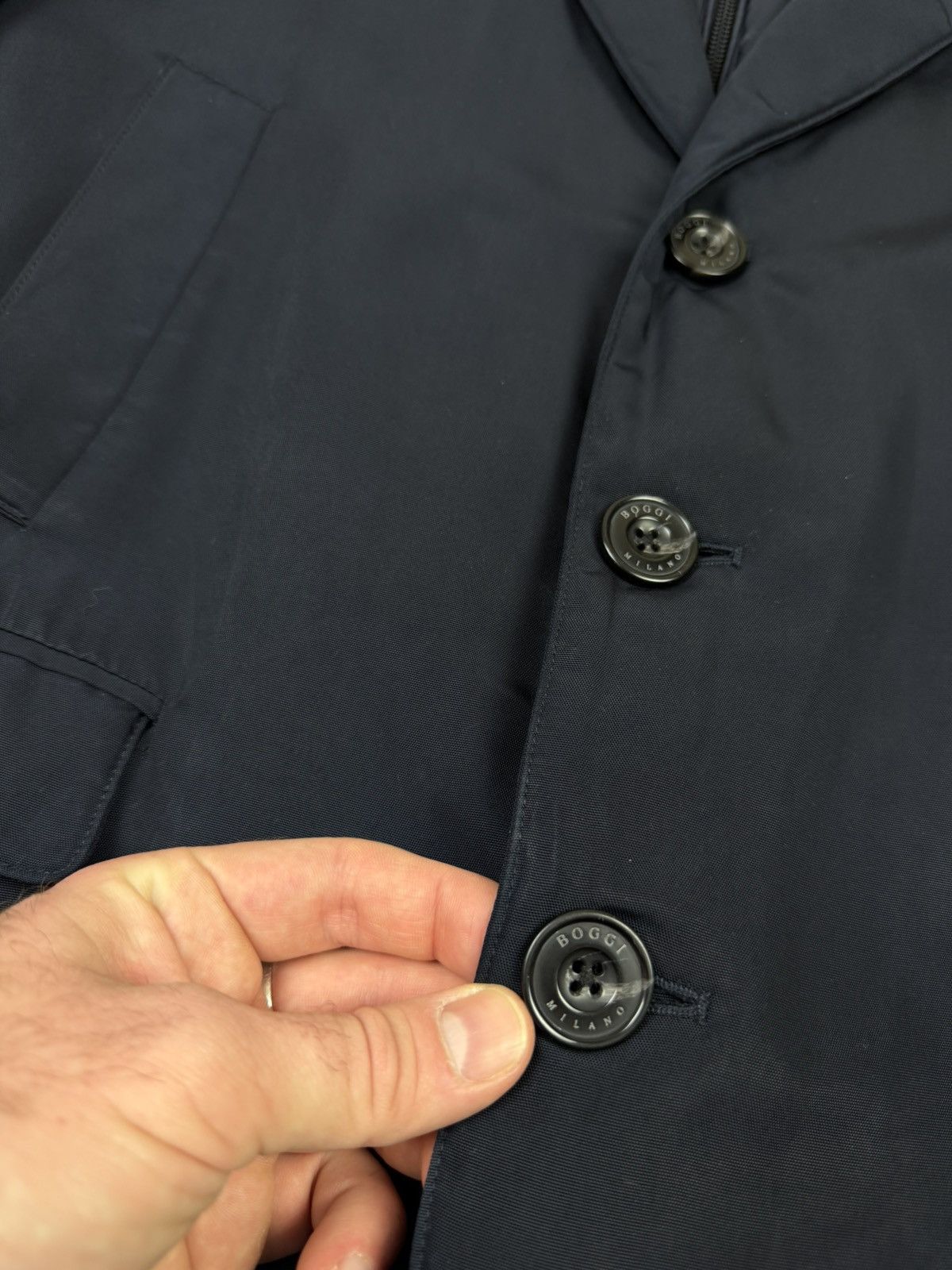 Boggi Men's Boggi Milano Padded Navy Coat Jacket Size 52 Size US L / EU 52-54 / 3 - 5 Thumbnail