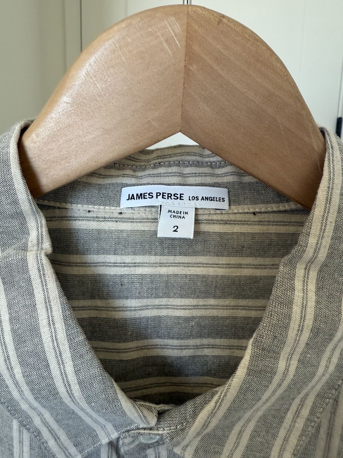 James Perse James Perse Striped Classic Shirt Size US M / EU 48-50 / 2 - 2 Thumbnail