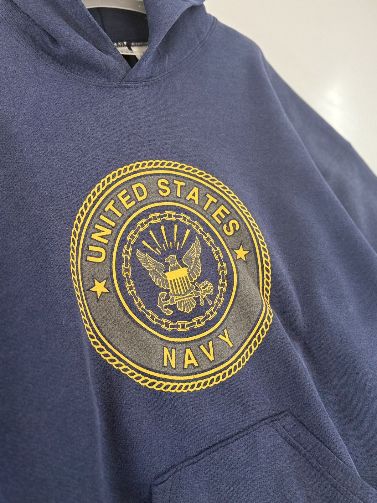 Vintage 🔥 Vintage 90's USN iConic Logo Military Wear Hoodies - XL Size US XL / EU 56 / 4 - 6 Thumbnail