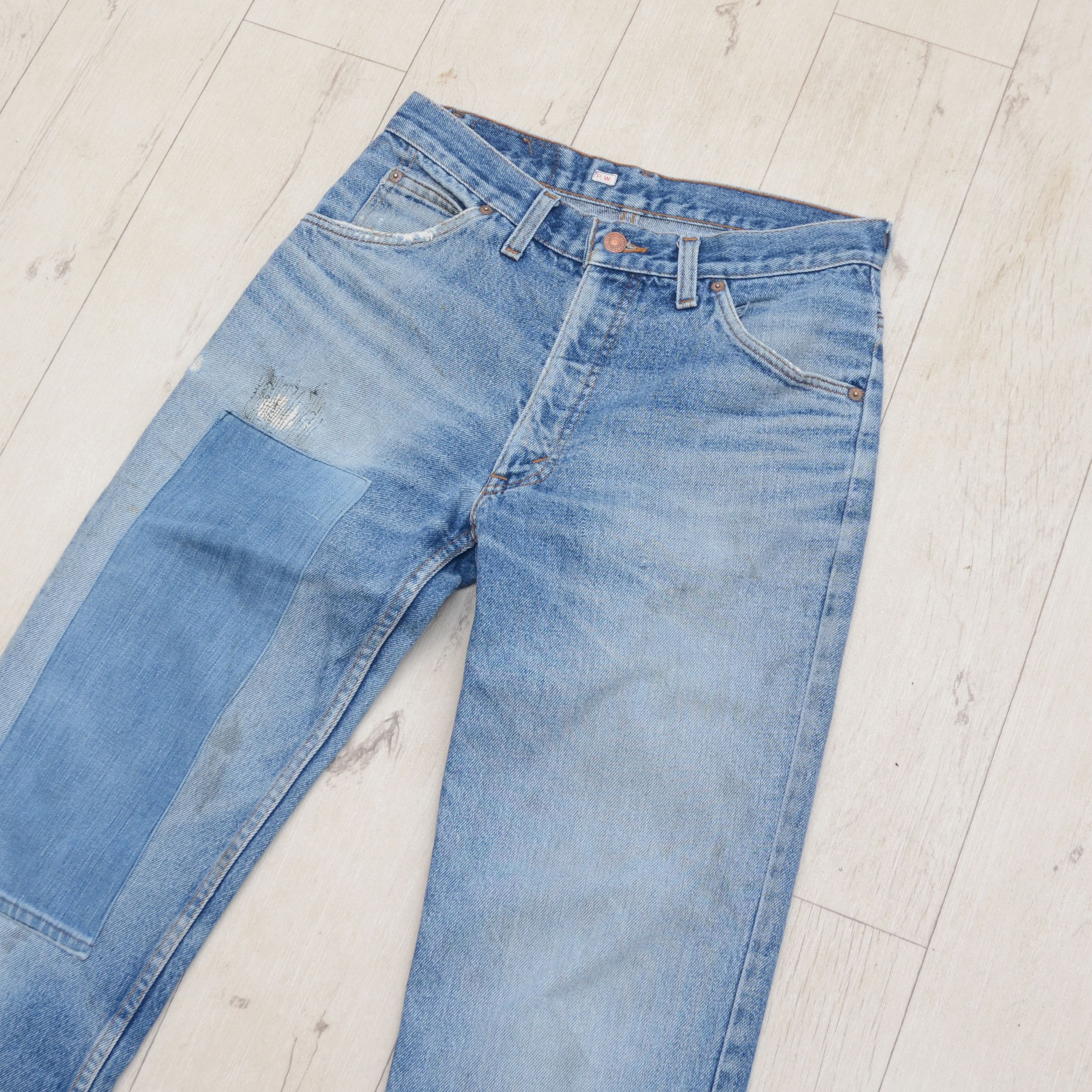 Levi's Vintage Levis Distressed Jeans Orange Tab Boot 80s Y2K Size US 30 / EU 46 - 4 Thumbnail