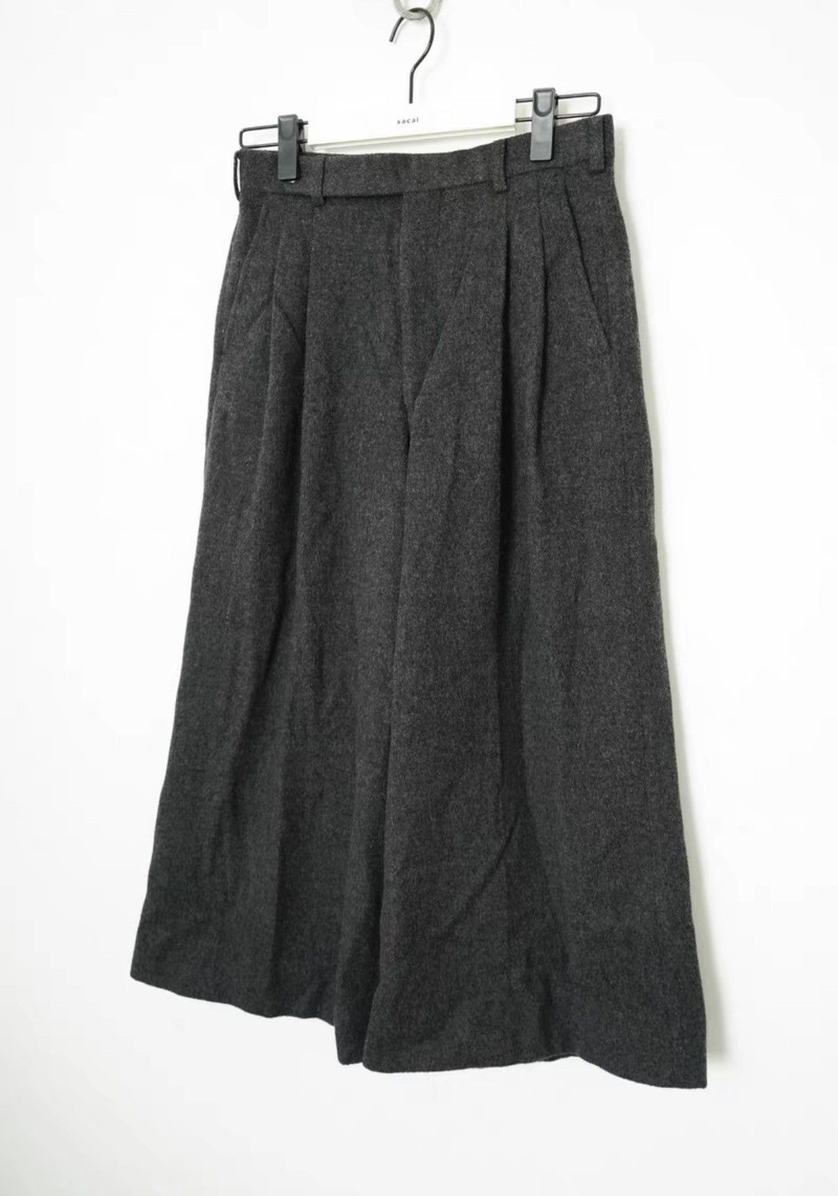 JOHN LAWRENCE SULLIVAN John Lawrence Sullivan Fall/Winter Wool Wide-Leg Pants/Skirt Size US 34 / EU 50 - 2 Thumbnail