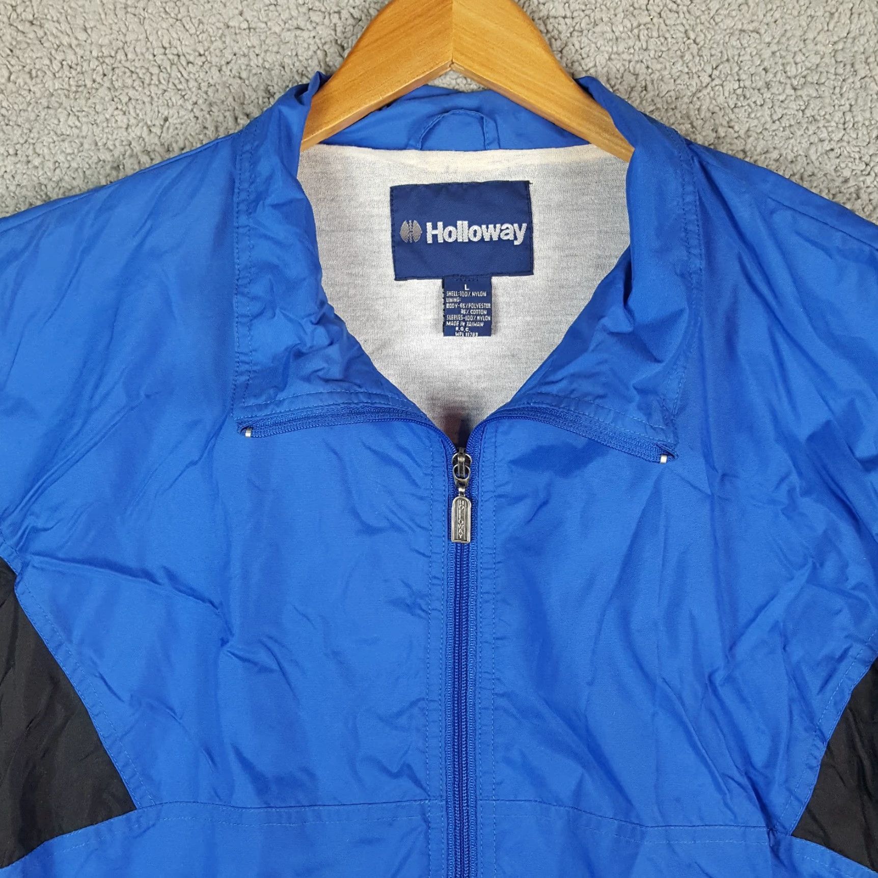 Holloway Vintage 90s Striped Racing Jacket Mens Size L Retro Windbreaker Zip Track Jacket Size US L / EU 52-54 / 3 - 2 Thumbnail