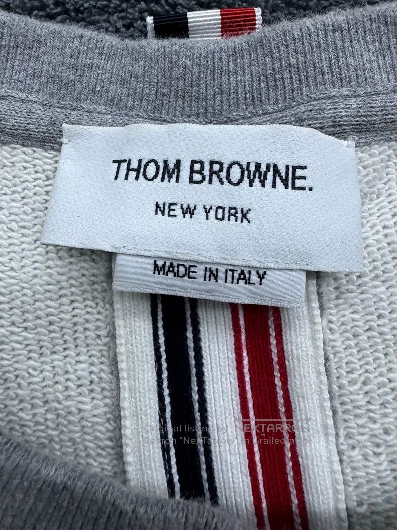Thom Browne Thom Browne Light gray hoodie Size US L / EU 52-54 / 3 - 3 Thumbnail
