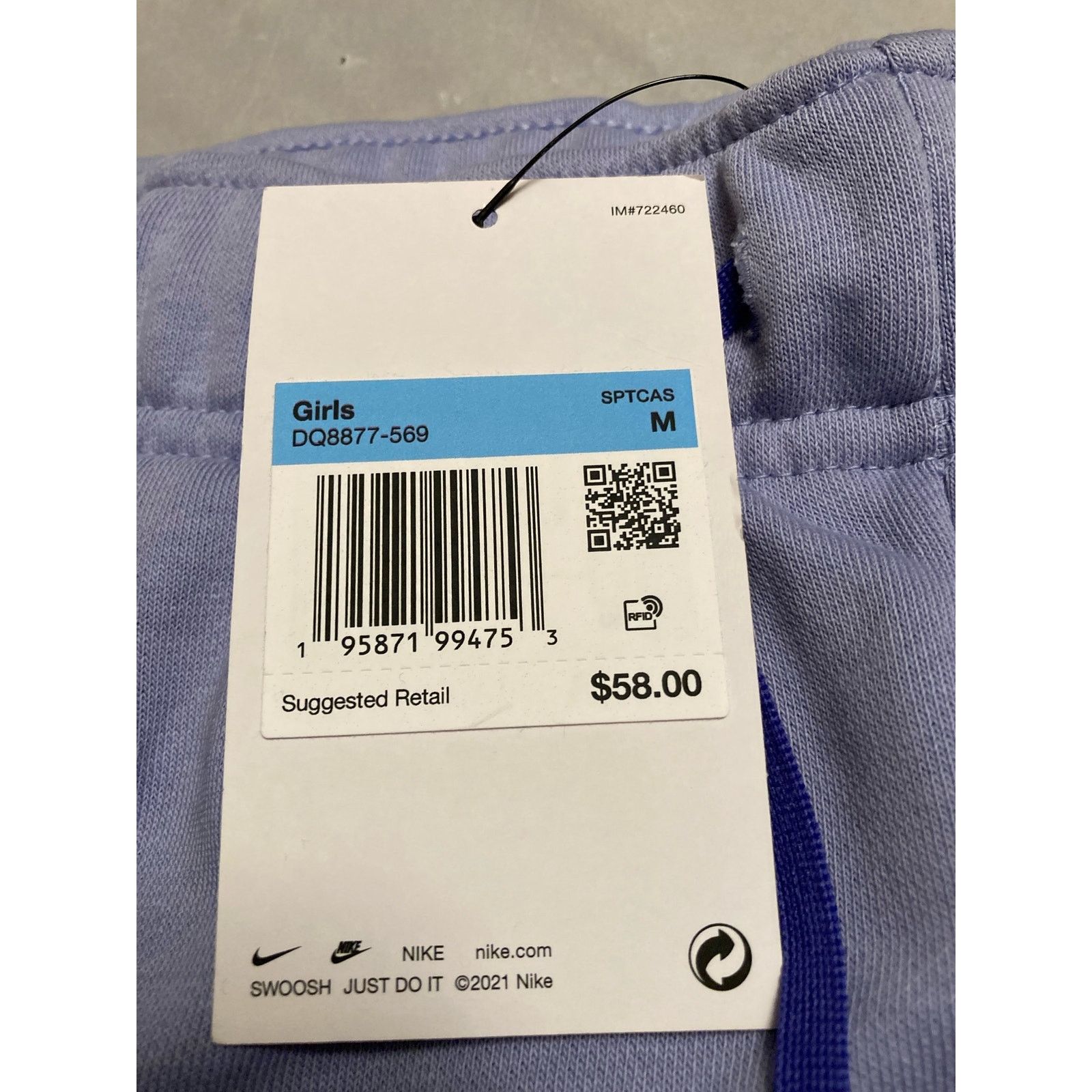 Nike Nike Girls Sportswear Pants in Thistle/Malachite/Lapis Sz M Size 26" / US 2 / IT 38 - 4 Thumbnail