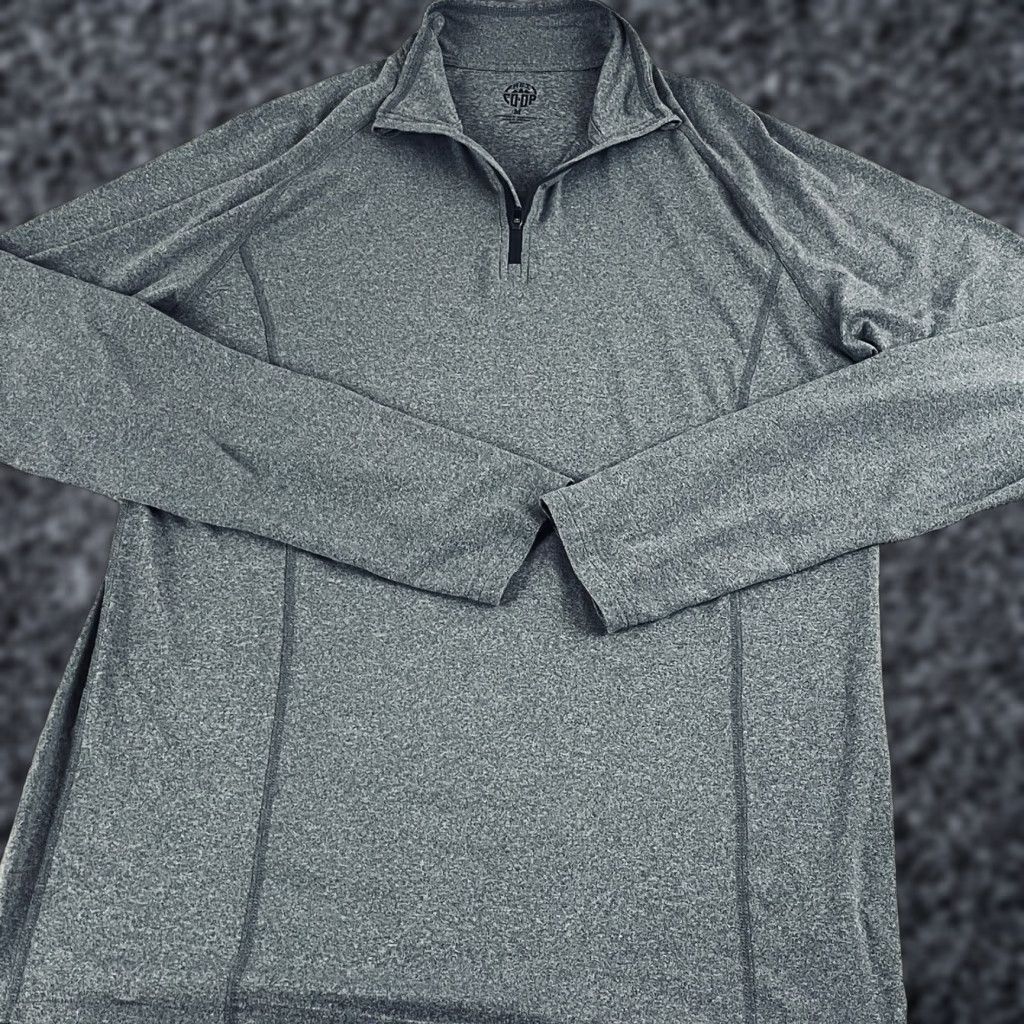 Vintage REI Pullover Men M Gray 1/4 Zip Mock Neck Long Sleeve Casual Shirt Outdoors Hiking F317 Size US M / EU 48-50 / 2 - 1 Thumbnail