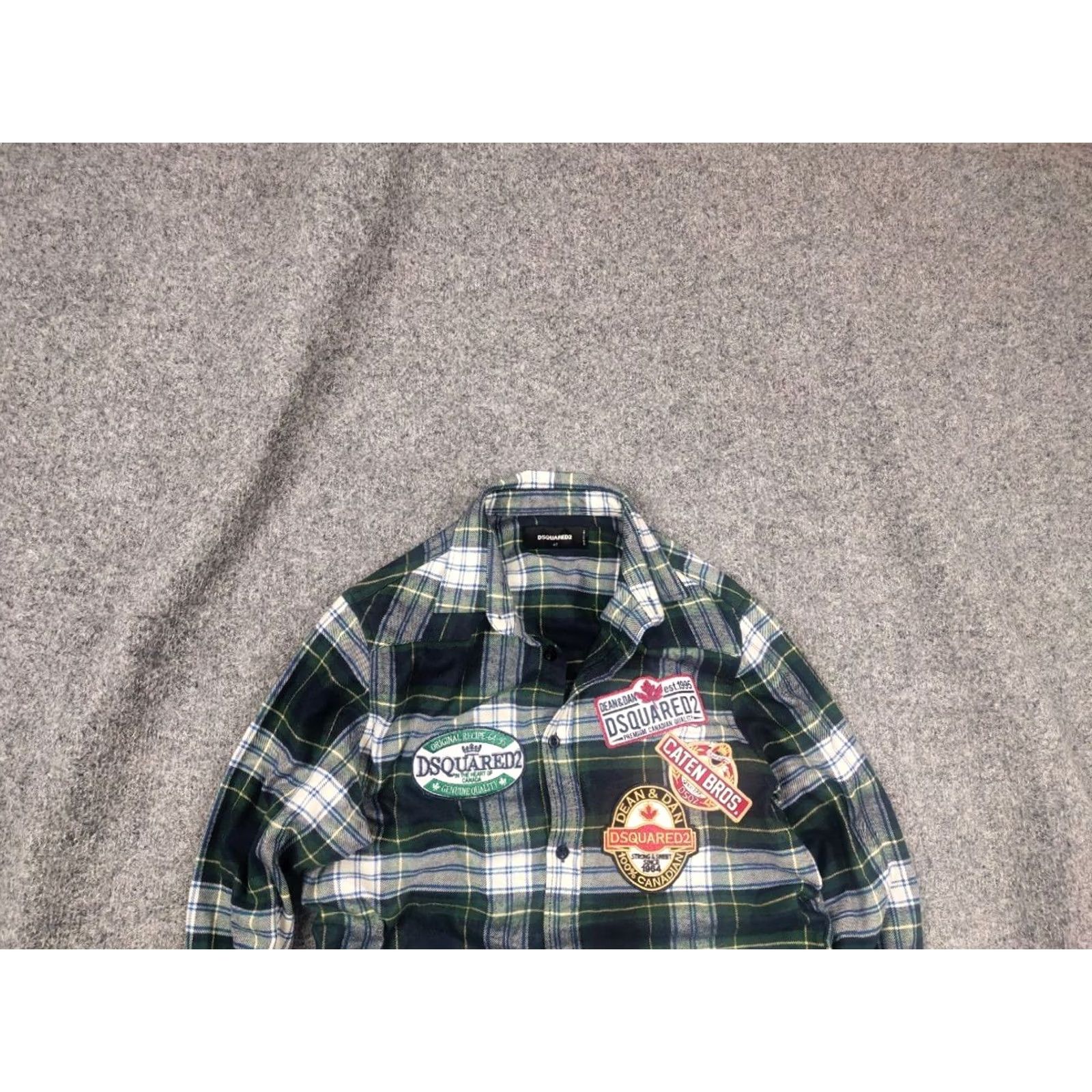 Dsquared2 Dsquared2 Design Dark Green Logo Check Flannel Long sleeve Shirt Button-Up Mens XS S Green Check Brand Dsquared2 Design 90s? Not Vintage Size US S / EU 44-46 / 1 - 2 Thumbnail