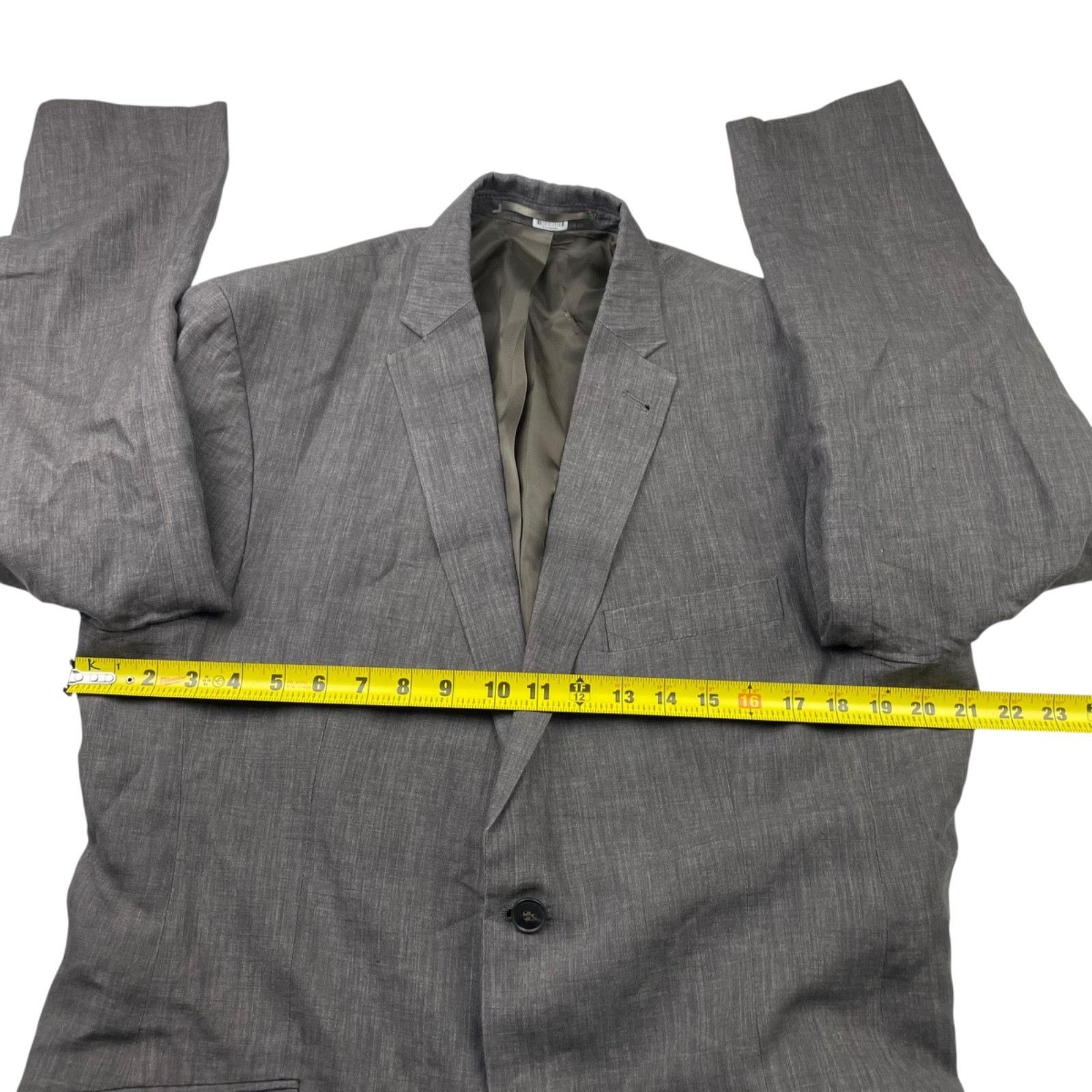 Angelo Litrico Angelo Litrico Men's 100% Linen 2-Button Blazer Brown • 42R Size 42R - 7 Thumbnail