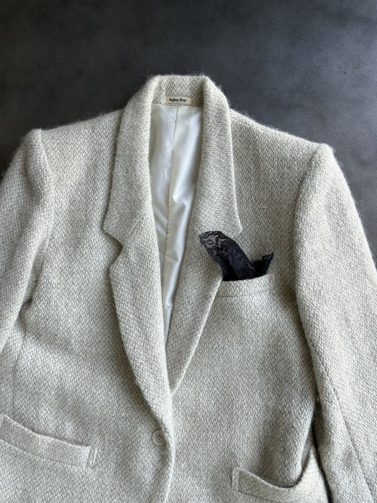 Japanese Brand × Vintage Vintage Bordeaux Rouge Blazer Japan Wool Mohair Sports Coat Size XS / US 0-2 / IT 36-38 - 10 Thumbnail