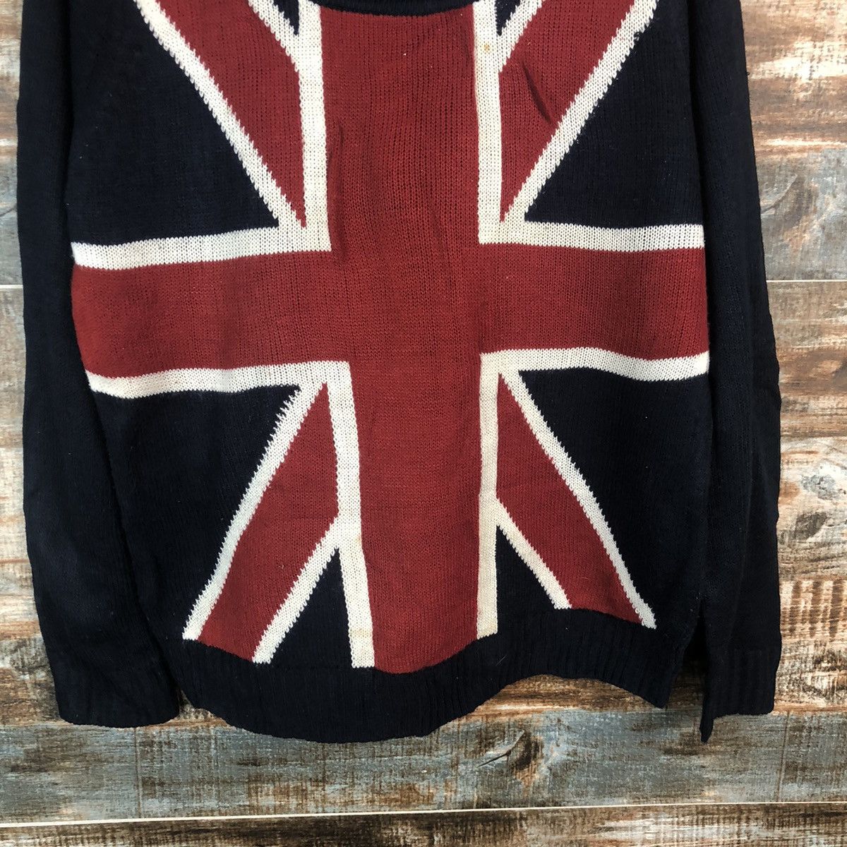 Vintage Chip Club Red British flag Knitwear #A1850 Size M / US 6-8 / IT 42-44 - 6 Thumbnail