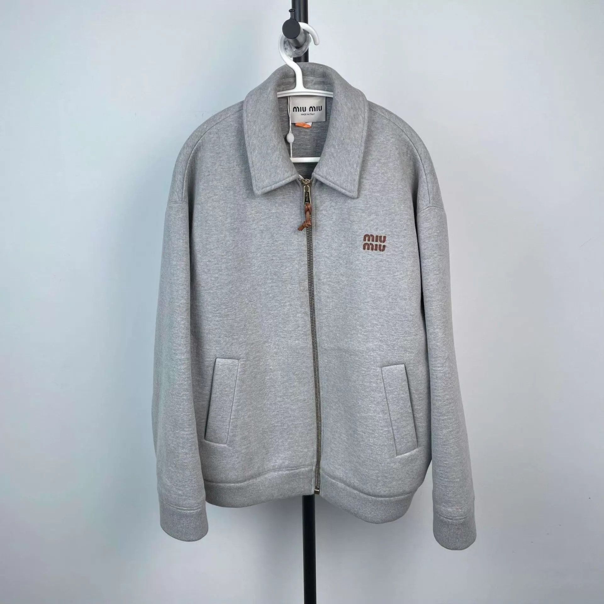 Miu Miu MIU MIU Gray 38 97 New Jacket Size XS / US 0-2 / IT 36-38 - 1 Thumbnail
