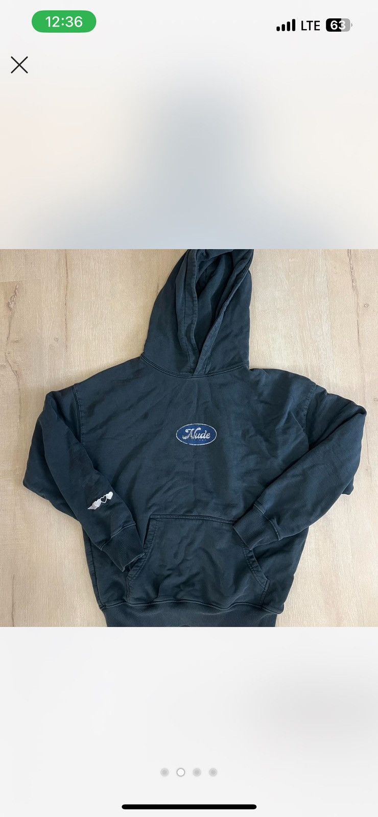 Nude NUDE PROJECT TEAM WASHED NAVY HOODIE Size S / US 4 / IT 40 - 4 Thumbnail