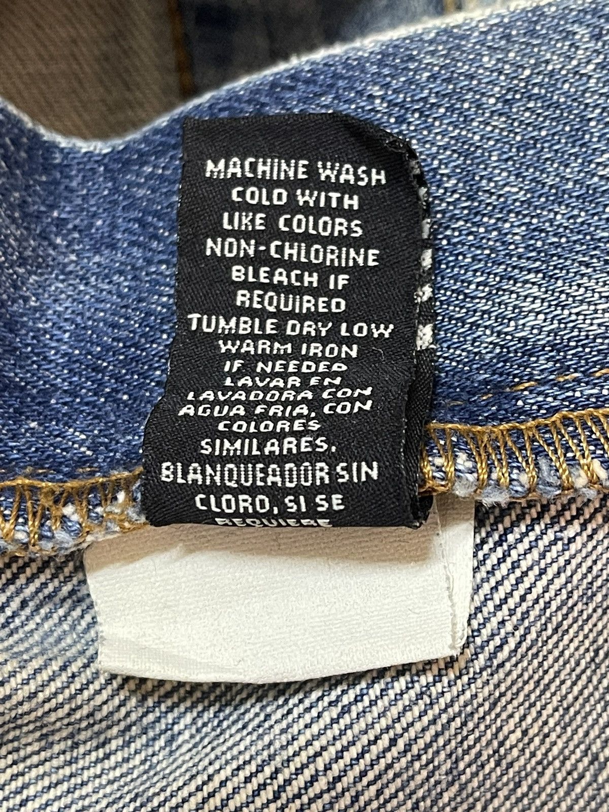 Polo Ralph Lauren Vintage RL Polo Ralph Lauren Mud Wash Distress Baggy Jeans Size US 32 / EU 48 - 12 Thumbnail