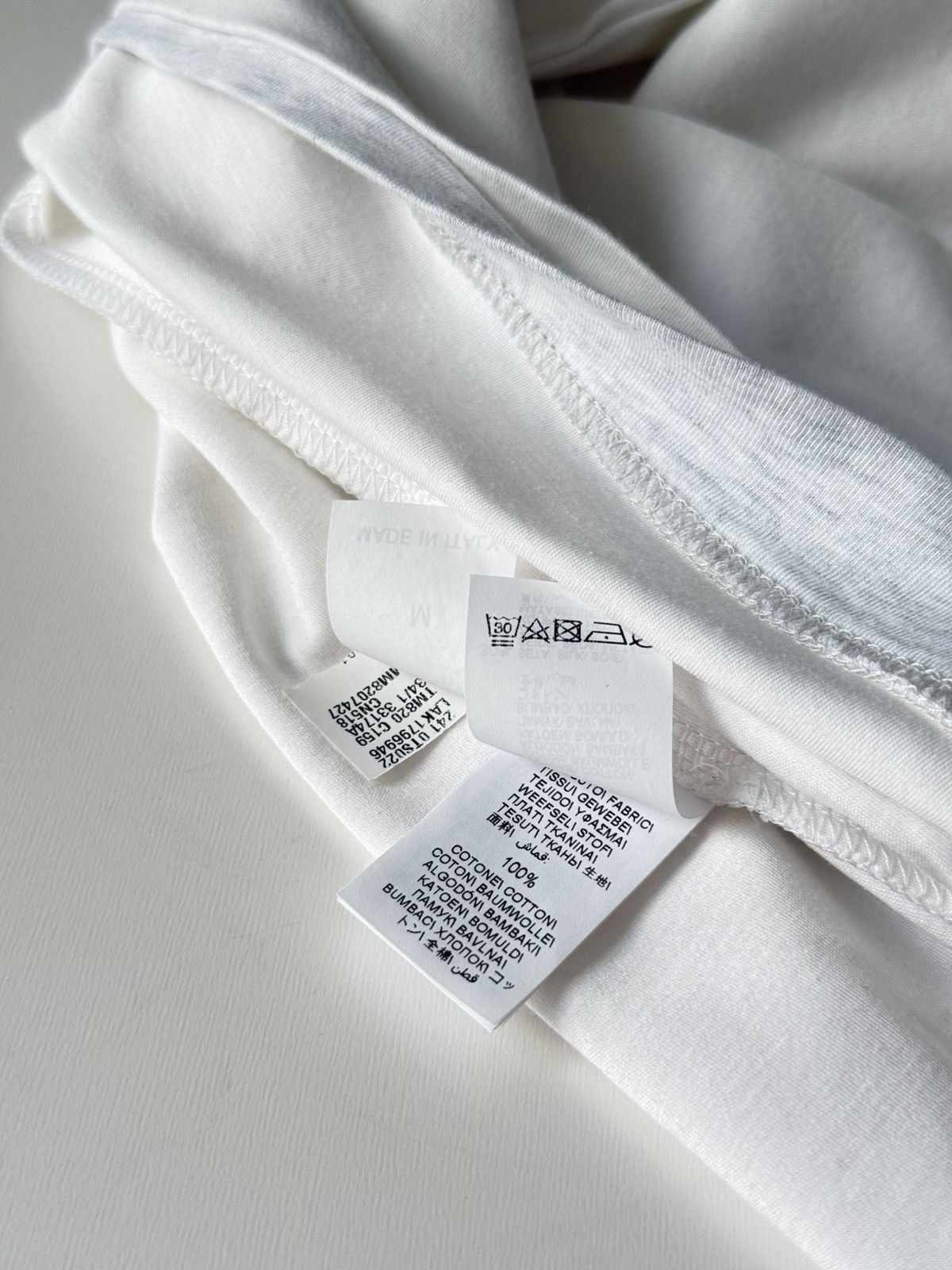 Brunello Cucinelli Brunello Cucinelli Silk White Crew Neck T-Shirt Cotton Size US M / EU 48-50 / 2 - 13 Thumbnail