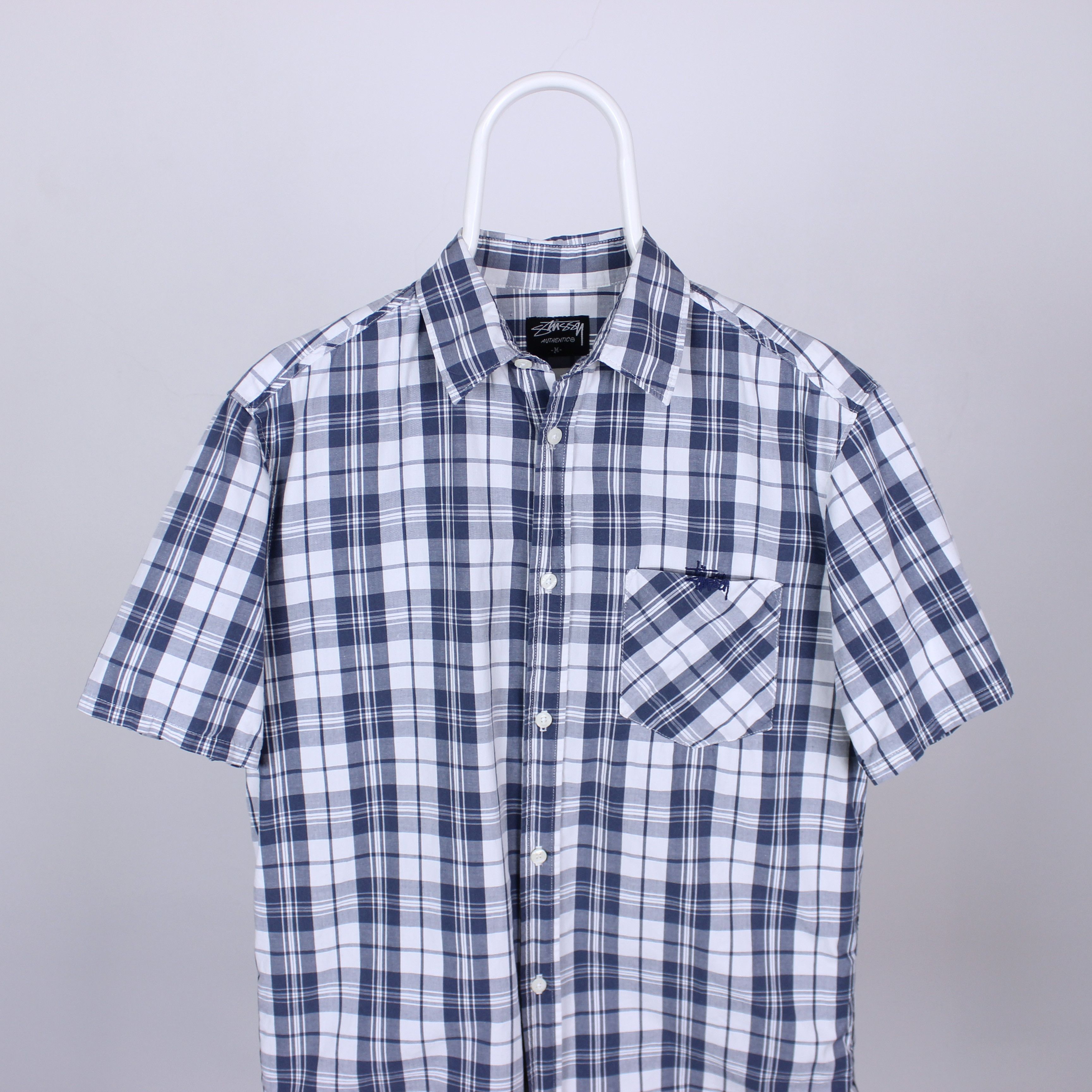 Stussy Stussy checkered shirt logo shirt men buttons ups M Size US M / EU 48-50 / 2 - 1 Thumbnail