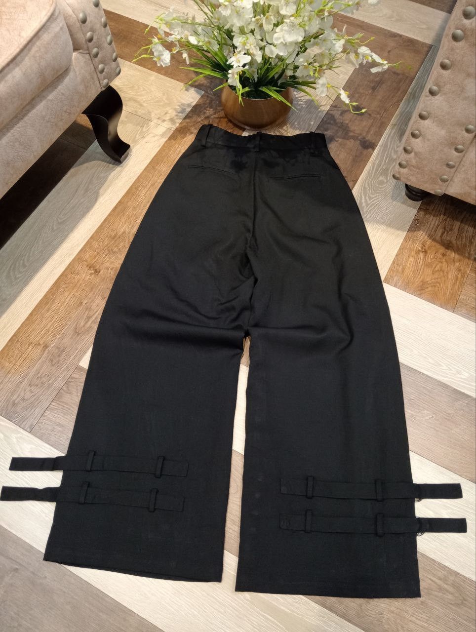 Japanese Brand MAISON SPECIAL BANDAGE WIDE WOOL PANTS Size 25" / US 0 / IT 36 - 7 Thumbnail