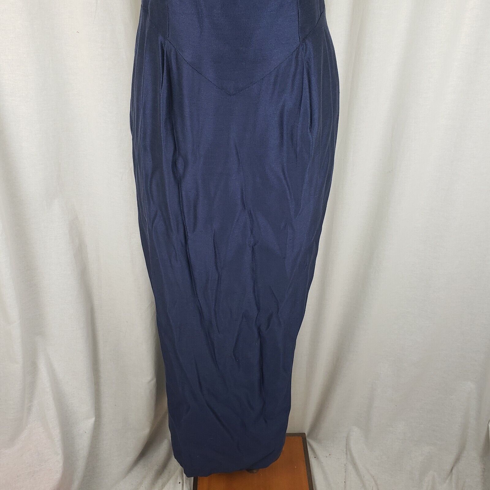 Vintage Watters & Watters Taffeta Formal Prom Maxi Dress Womens 12 Size XL / US 12-14 / IT 48-50 - 5 Thumbnail