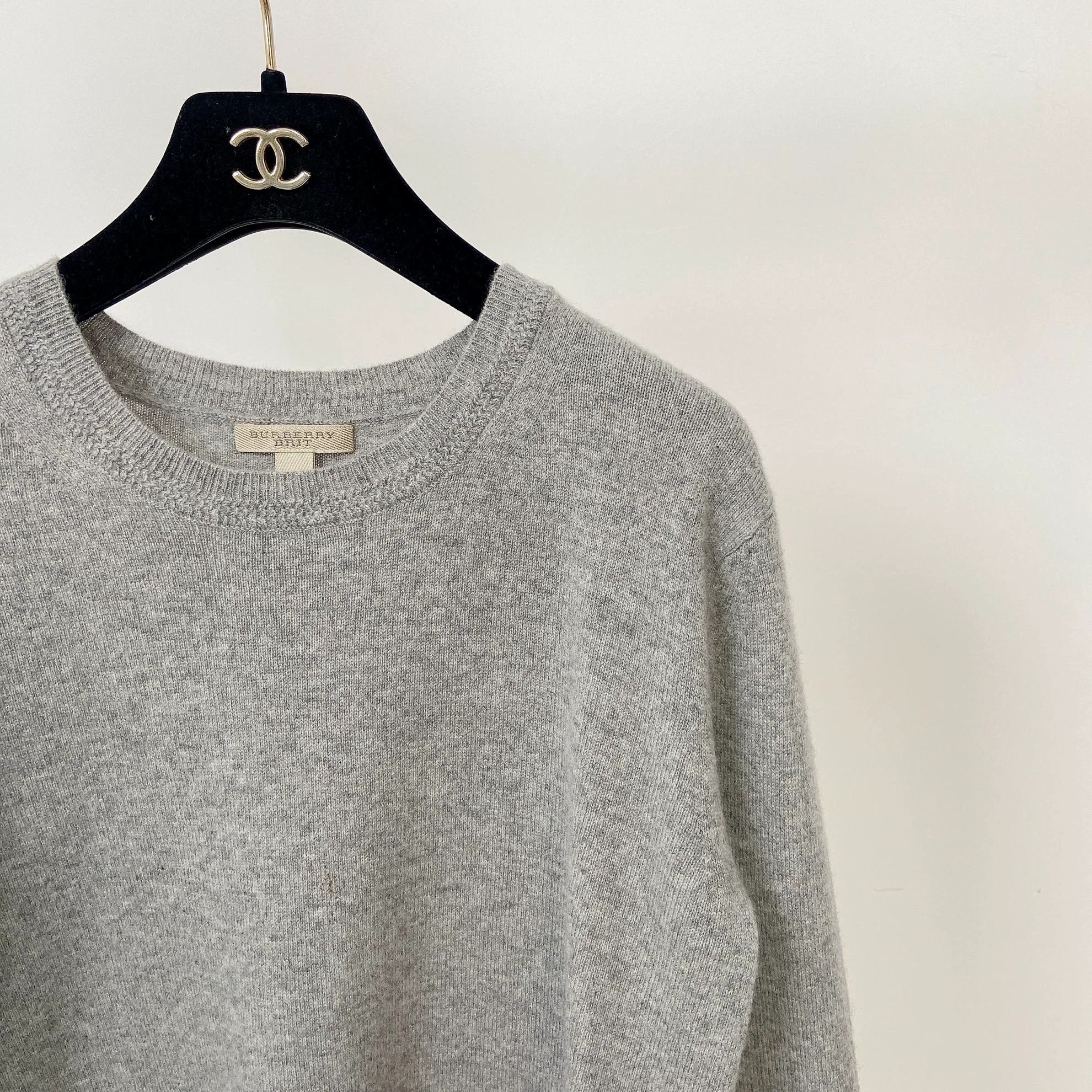 Burberry Burberry Gray Knit Top S Size S / US 4 / IT 40 - 3 Thumbnail