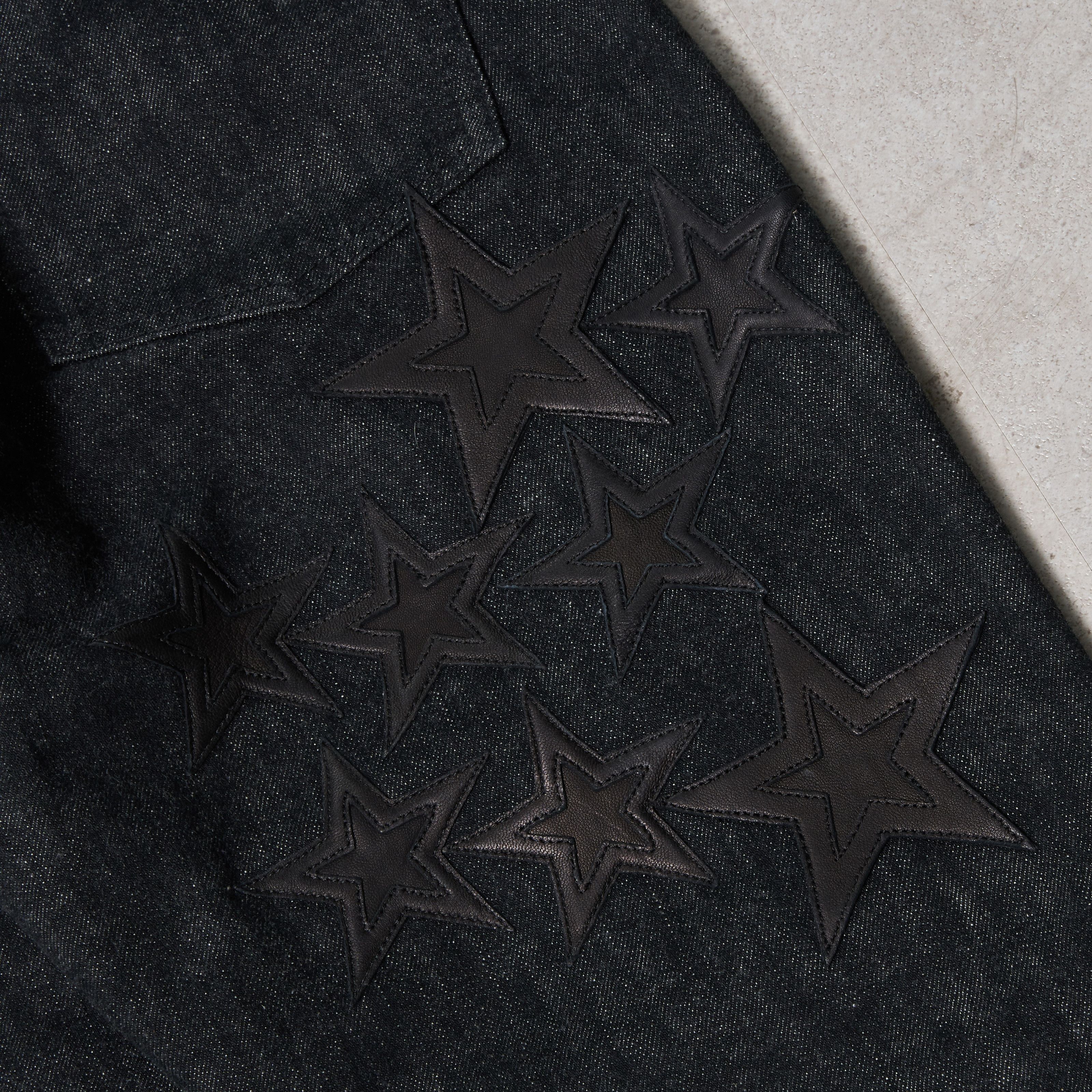 Chrome Hearts CHROME HEARTS Black Double Knee Star Patches Denim Size US 34 / EU 50 - 7 Thumbnail