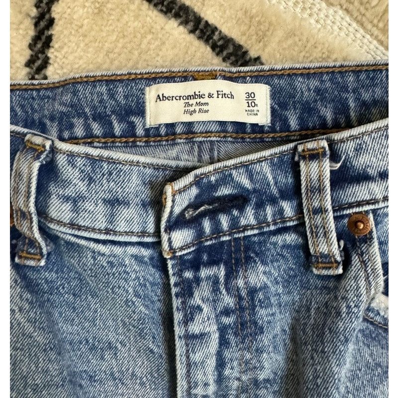 Abercrombie & Fitch Abercrombie & Fitch The Mom High Rise Jeans 10 Size 32" / US 10 / IT 46 - 2 Thumbnail
