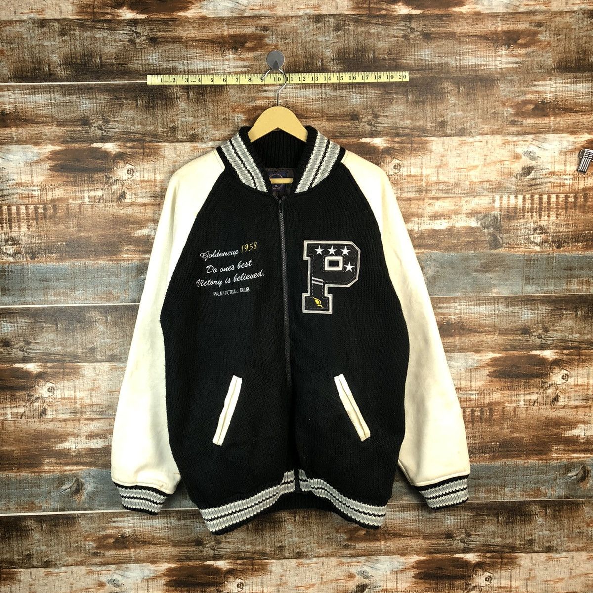 Japanese Brand Vintage American Casual The Times Bombers Jacket #A950 Size US XL / EU 56 / 4 - 1 Thumbnail