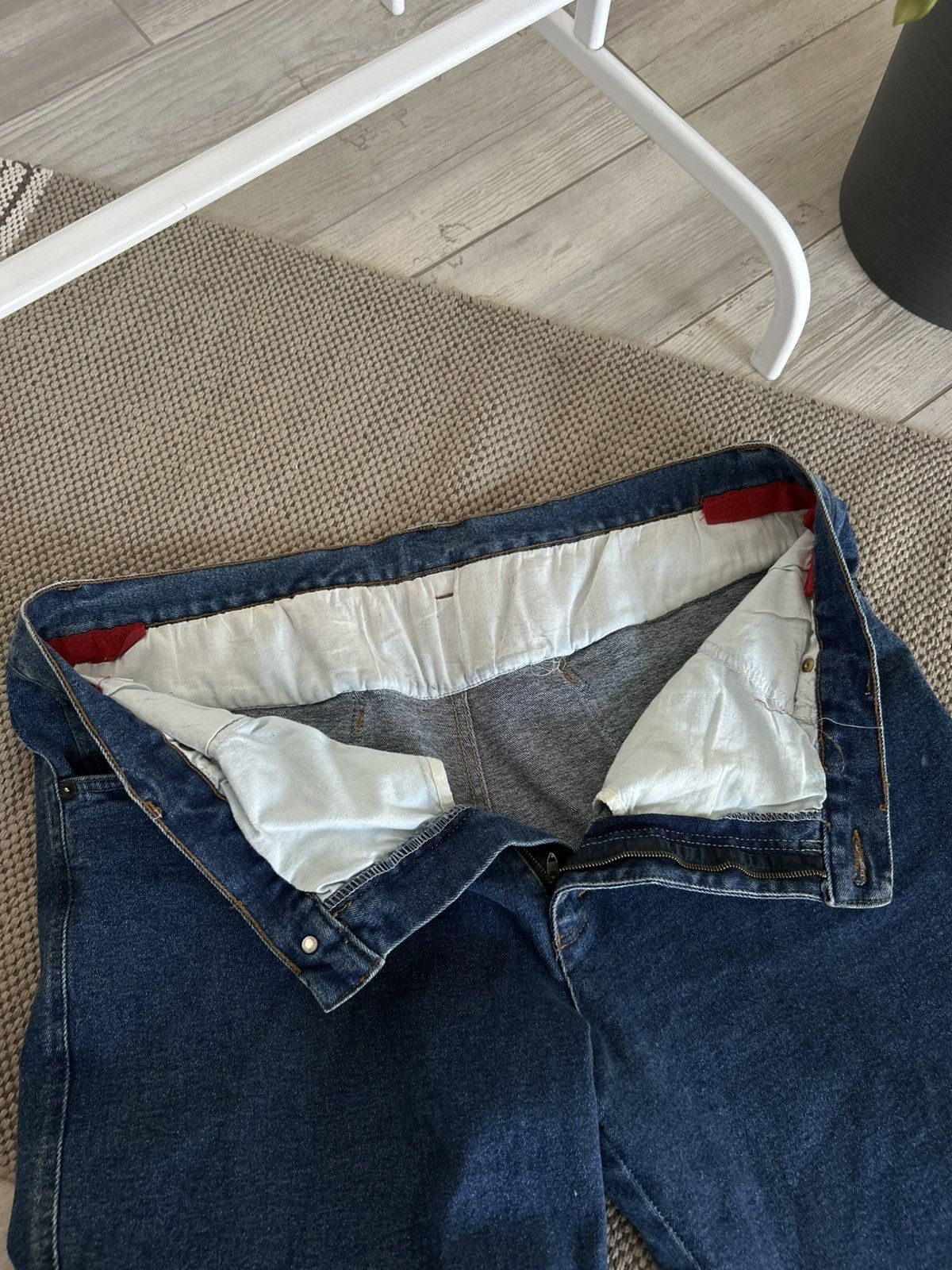 Vintage 90s Giali Motorcycle Padded Denim Jeans Biker Racing