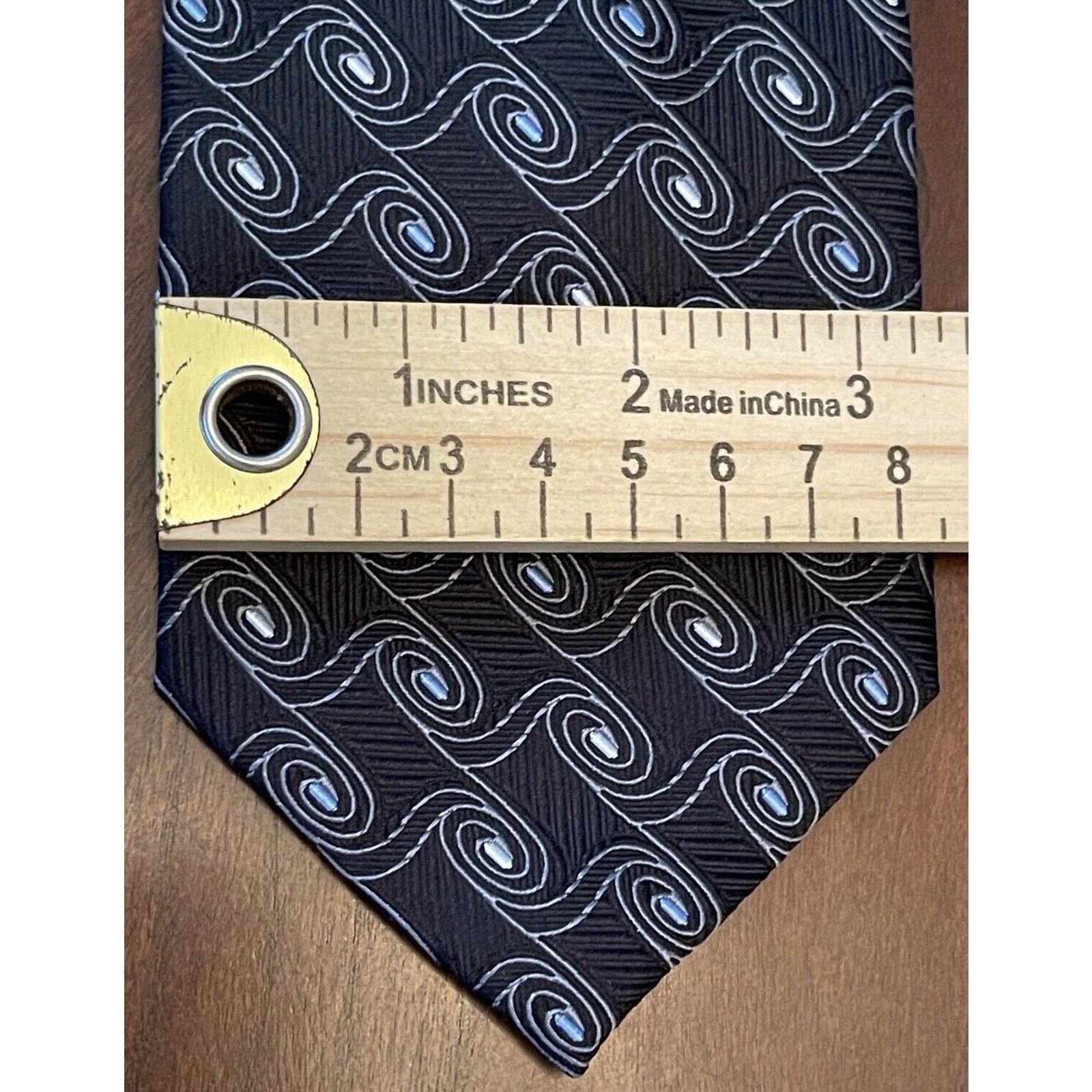 Jos. A. Bank Jos. A. Bank Black Blue 100% Silk Made In China Size ONE SIZE - 4 Thumbnail