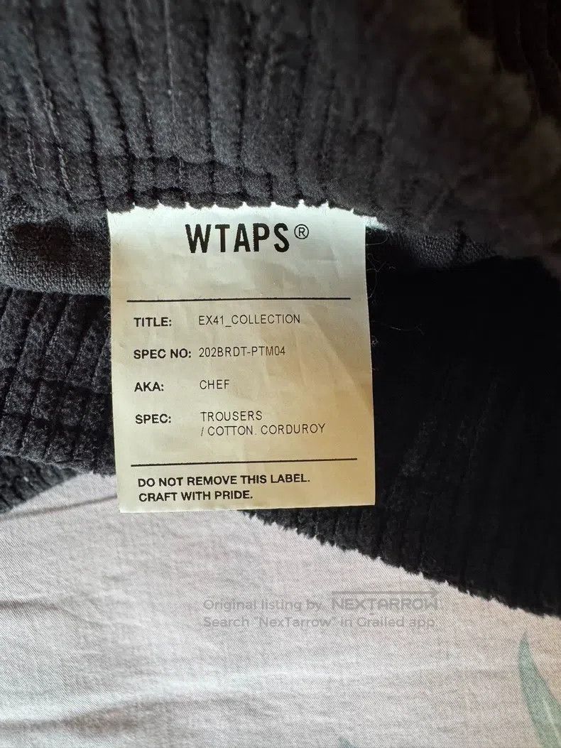 Wtaps Wtaps size 4 Black corduroy pants Size US 41 - 6 Thumbnail
