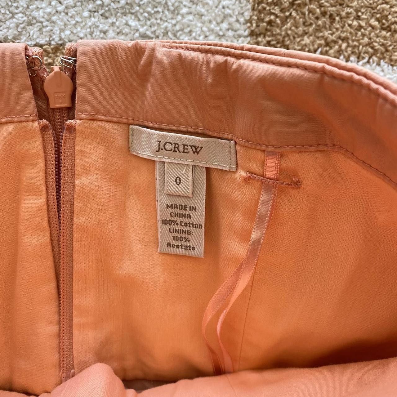 J.Crew J.CREW CORAL PINK ORANGE WOMENS MIDI STRAPLESS DRESS 0 Size XS / US 0-2 / IT 36-38 - 8 Thumbnail