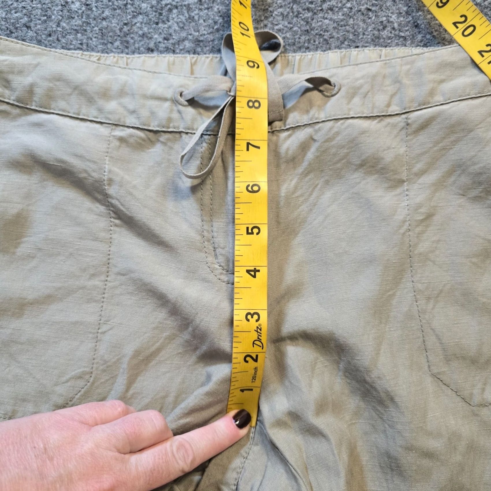 J. Jill J. Jill Pants Womens Size 8P Petite Beige Silk Linen Blend Cropped Pull On Casual Beige Silk Linen Blend Cropped Pants Casual Womens 8P Petite Size 30" / US 8 / IT 44 - 6 Thumbnail