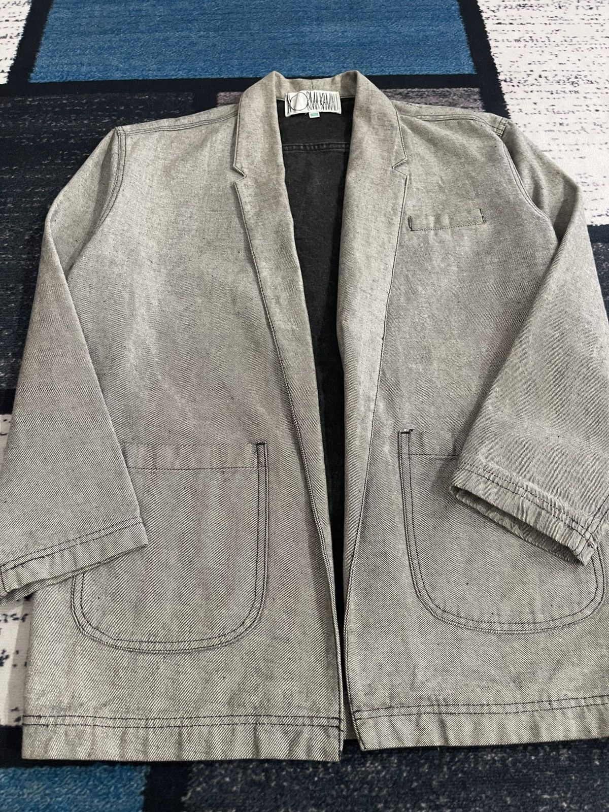Norma Kamali Vintage Norma Kamali Button Less Jacket Size L / US 10 / IT 46 - 10 Thumbnail