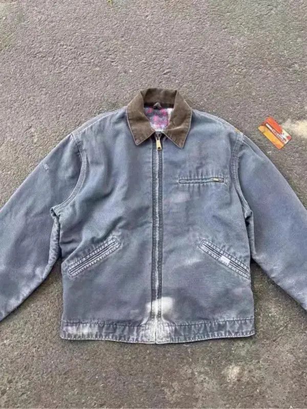 VIBE Vintage Street Zipper Coat Work Jacket Size US XL / EU 56 / 4 - 6 Thumbnail